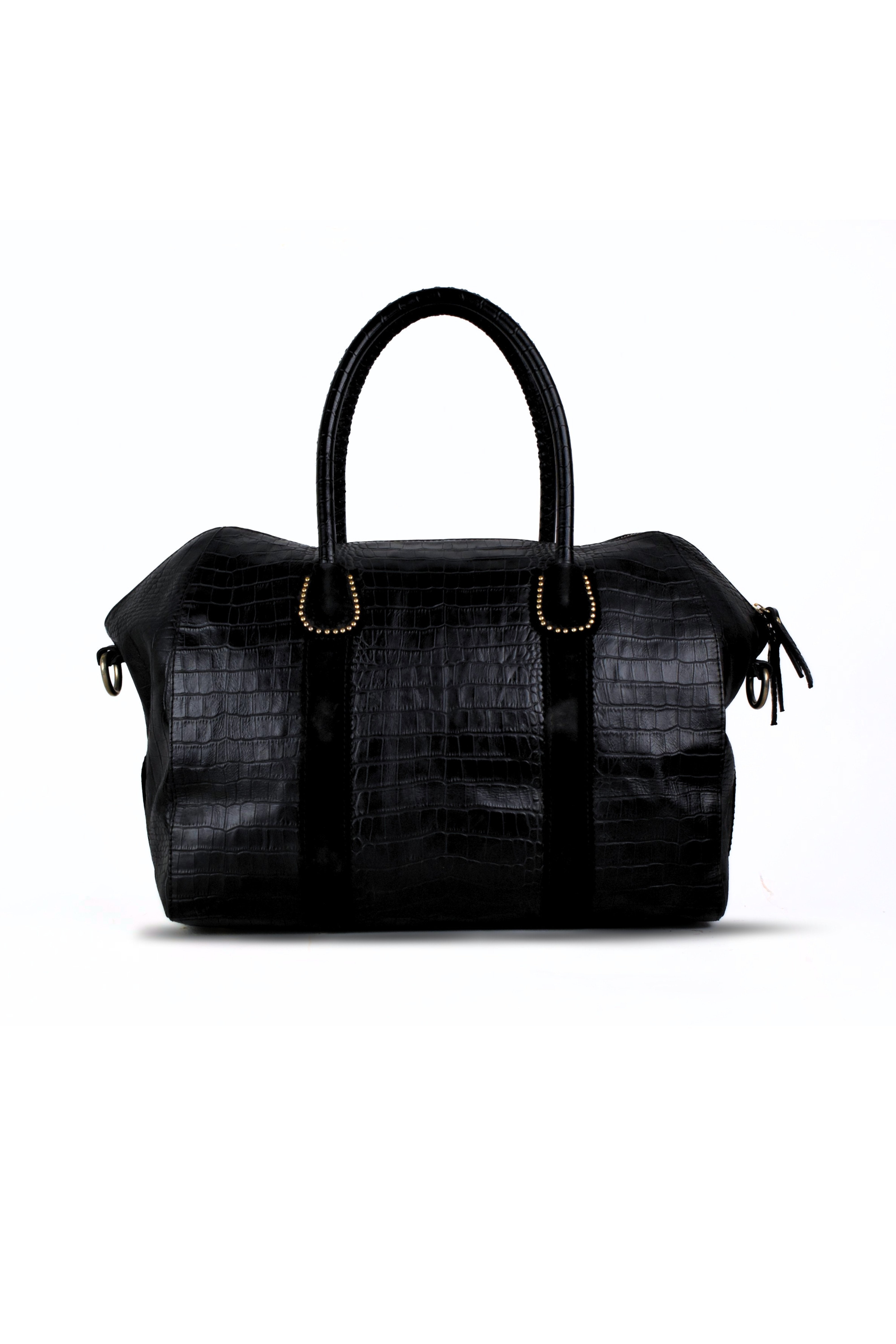 Unisex Croco Duffel Bag