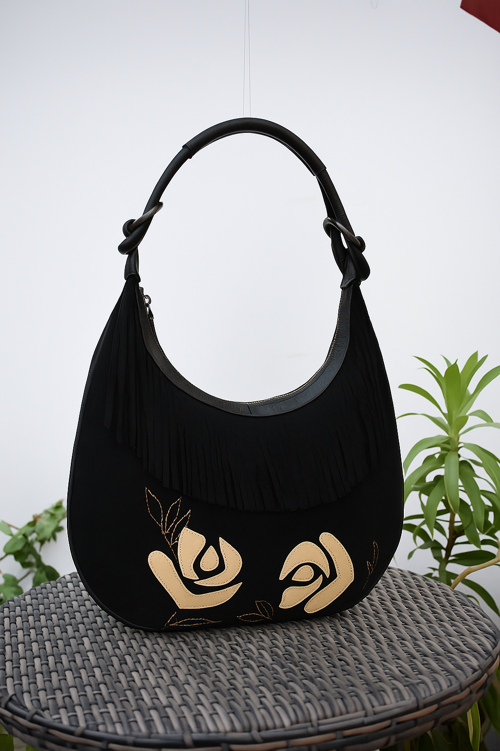 Desert Fringe Suede Shoulder Bag