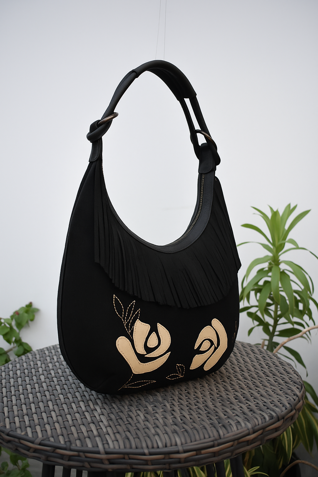 Desert Fringe Suede Shoulder Bag