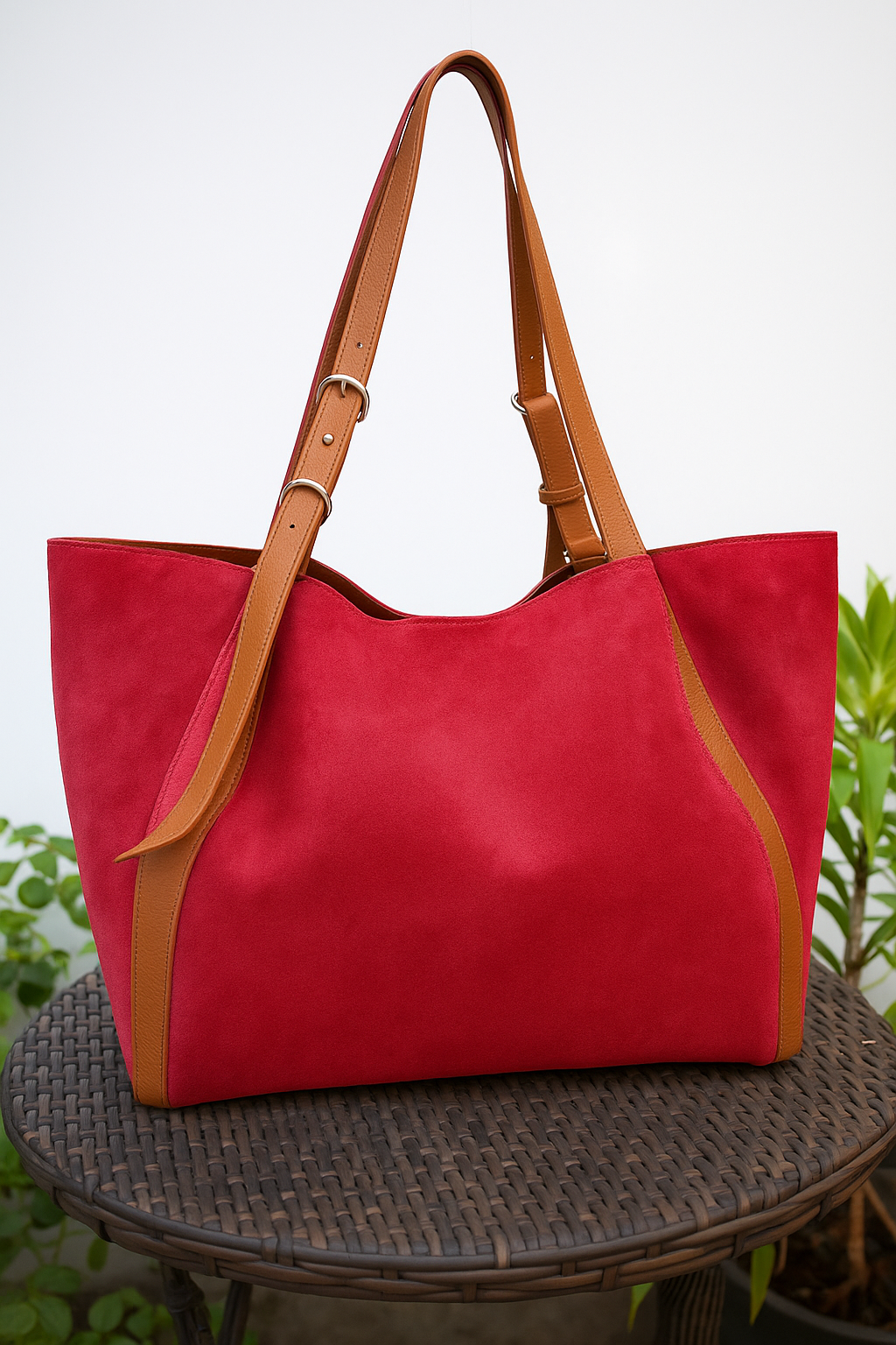 Amber Sun Suede Tote
