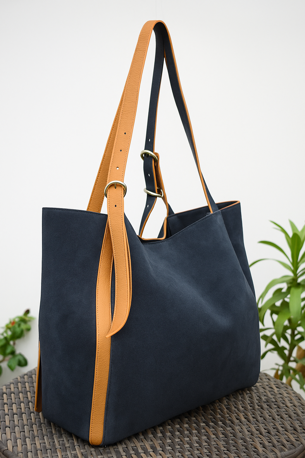 Amber Sun Suede Tote