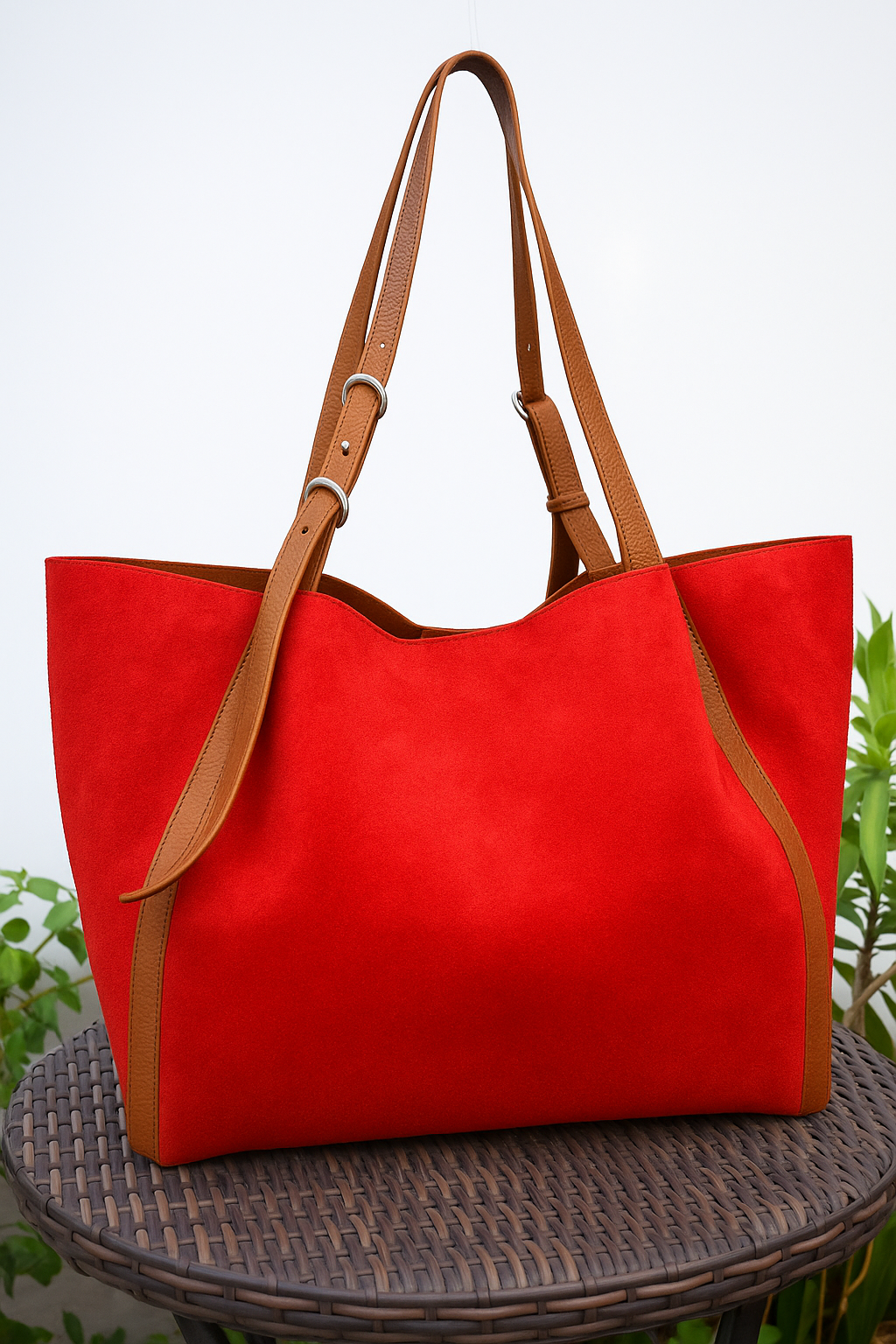 Amber Sun Suede Tote