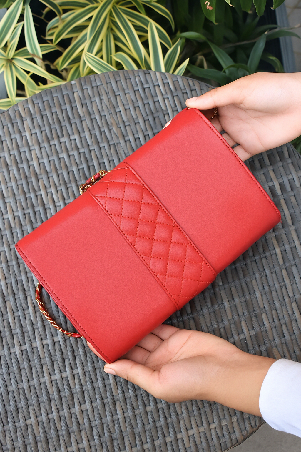 Petal Bow Leather Bag