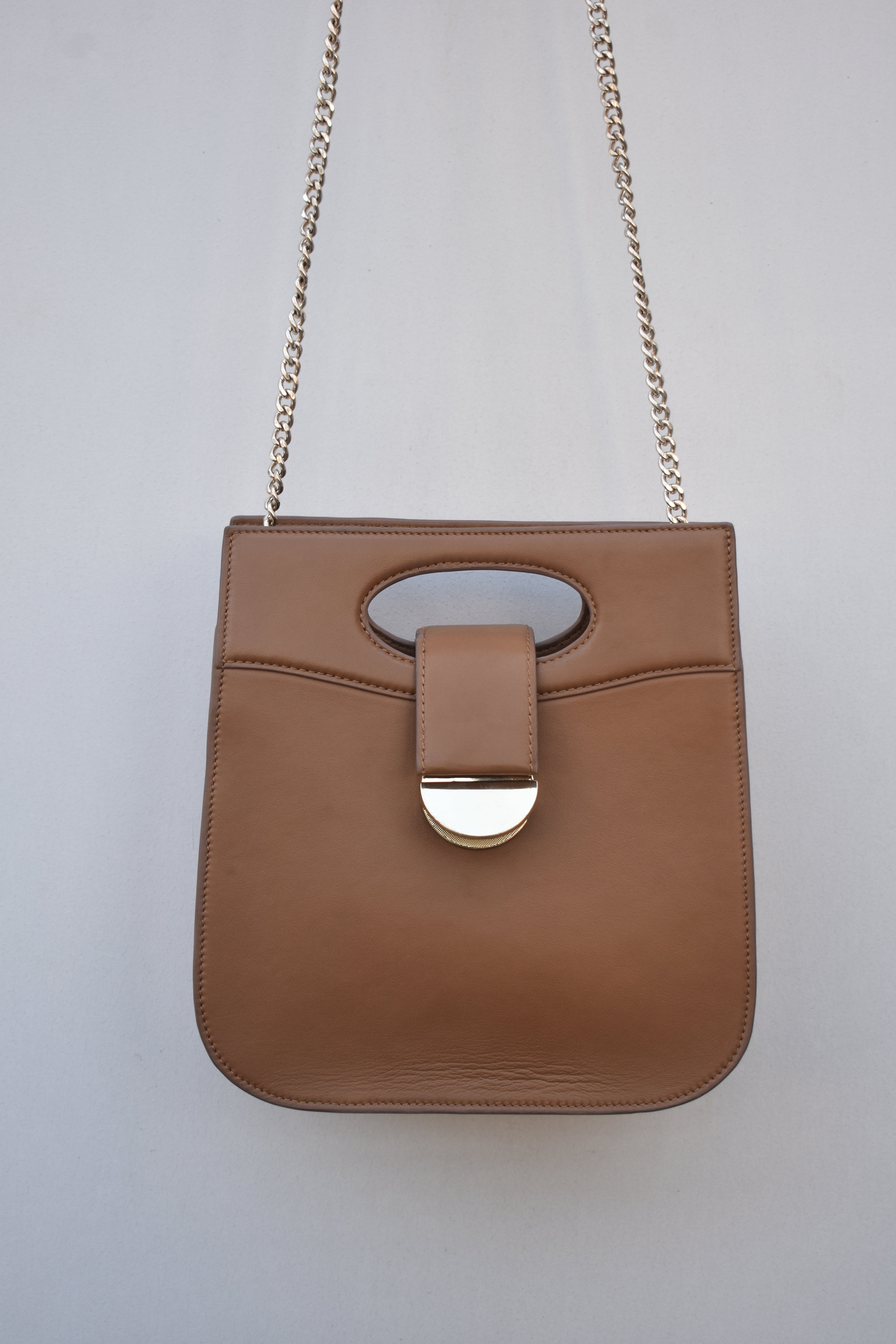 Regal Chain Leather Handbag