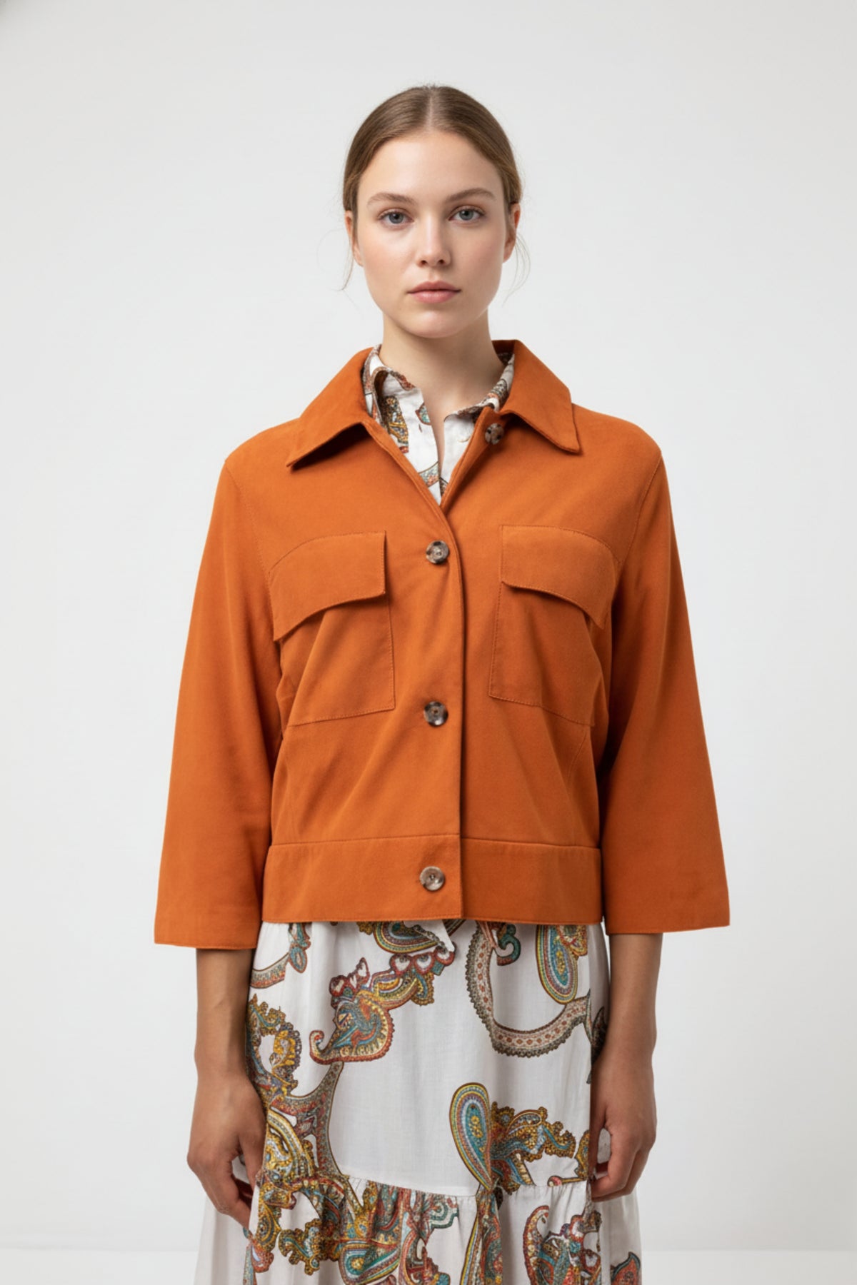 Amber Terra Suede Shirt – VISMRUT