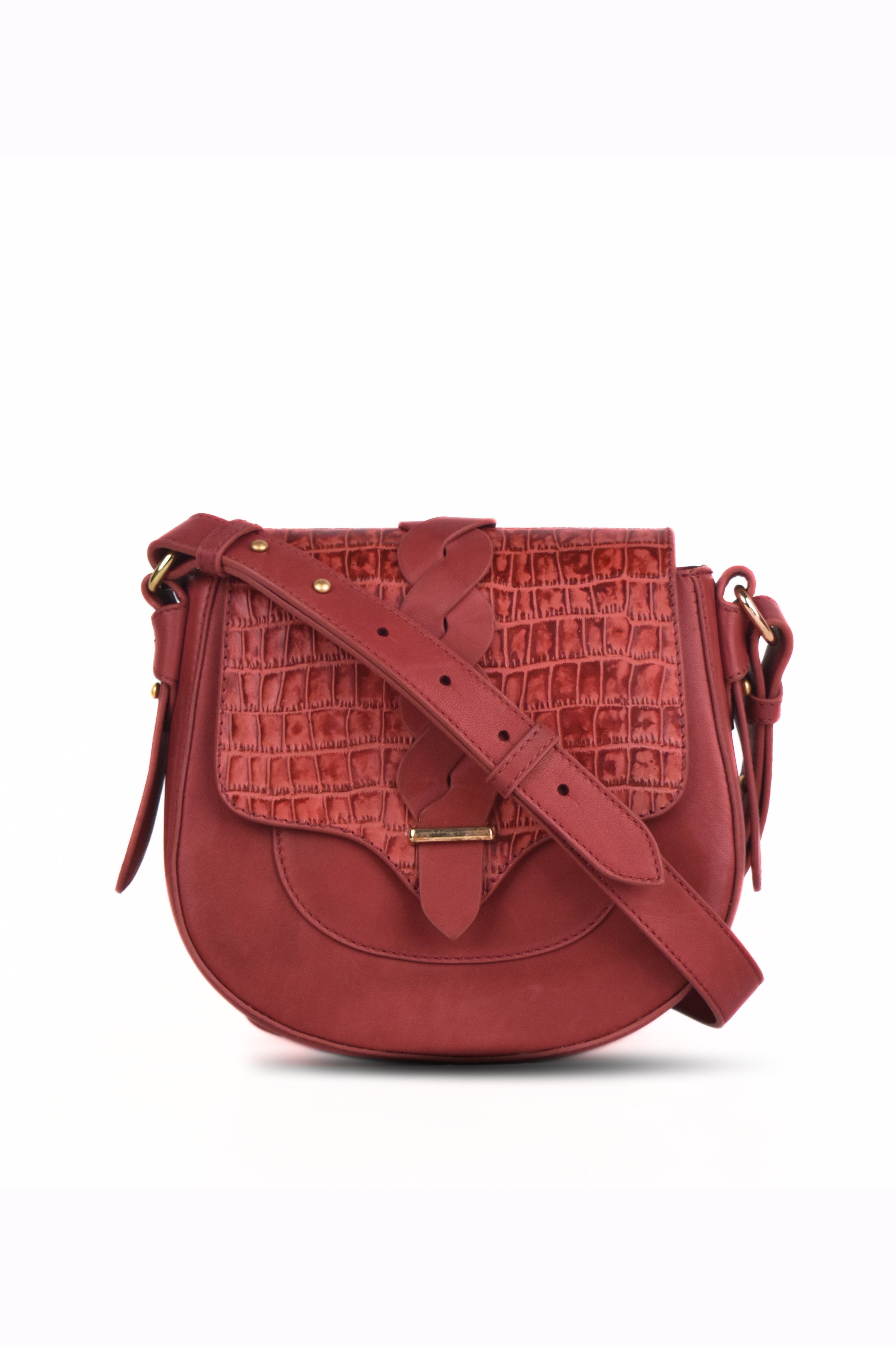 Verona Croc Crossbody Bag
