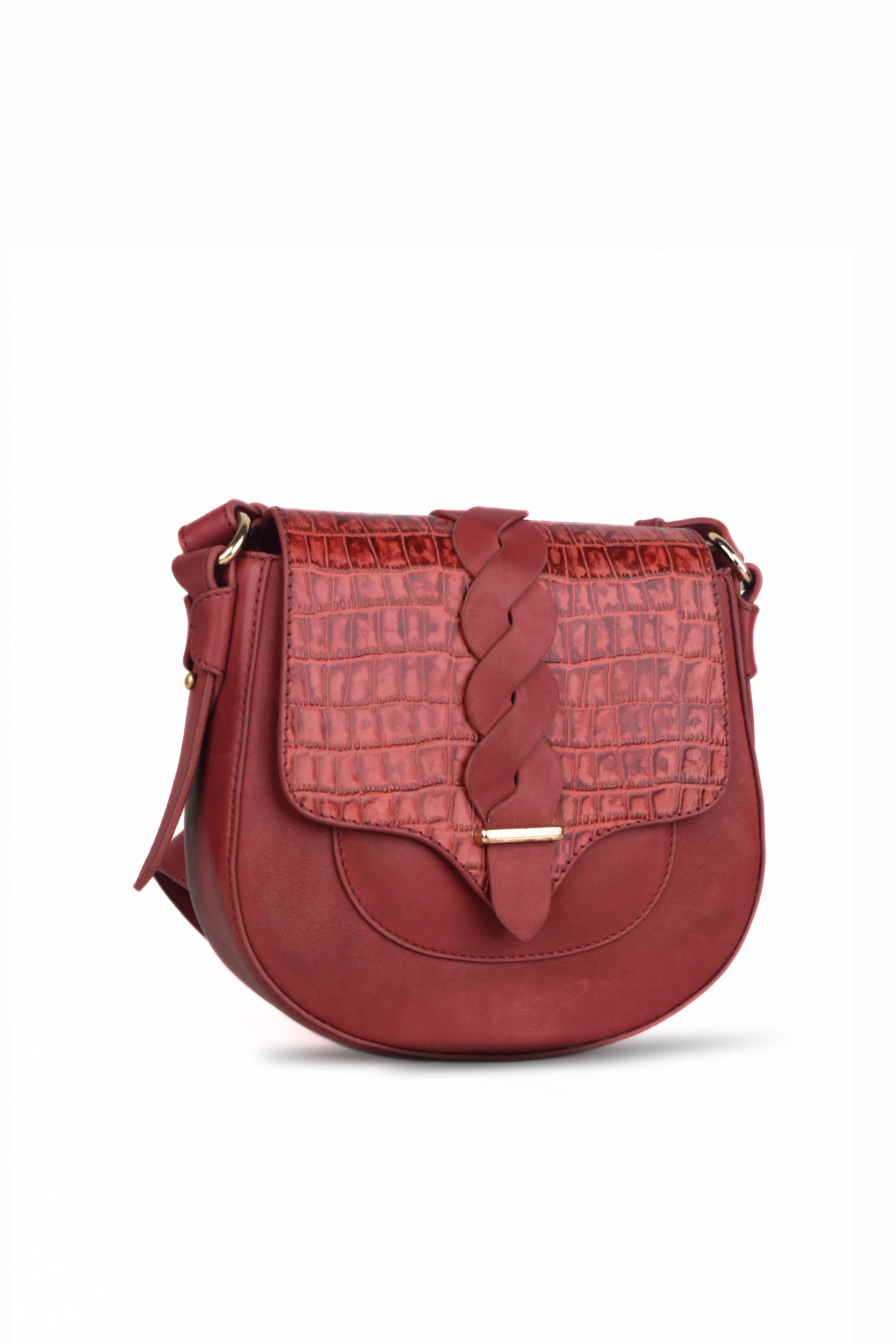Verona Croc Crossbody Bag