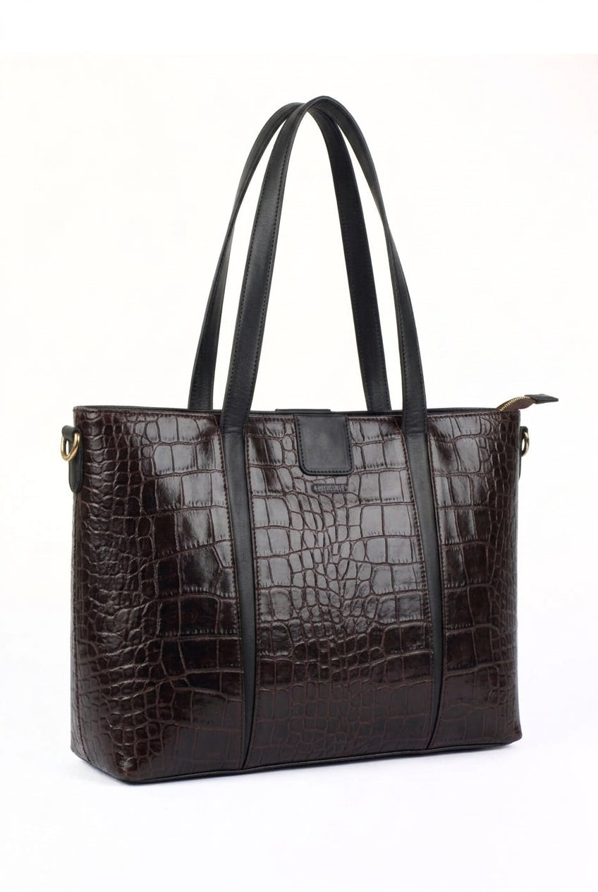 Valora Work Tote - Brown