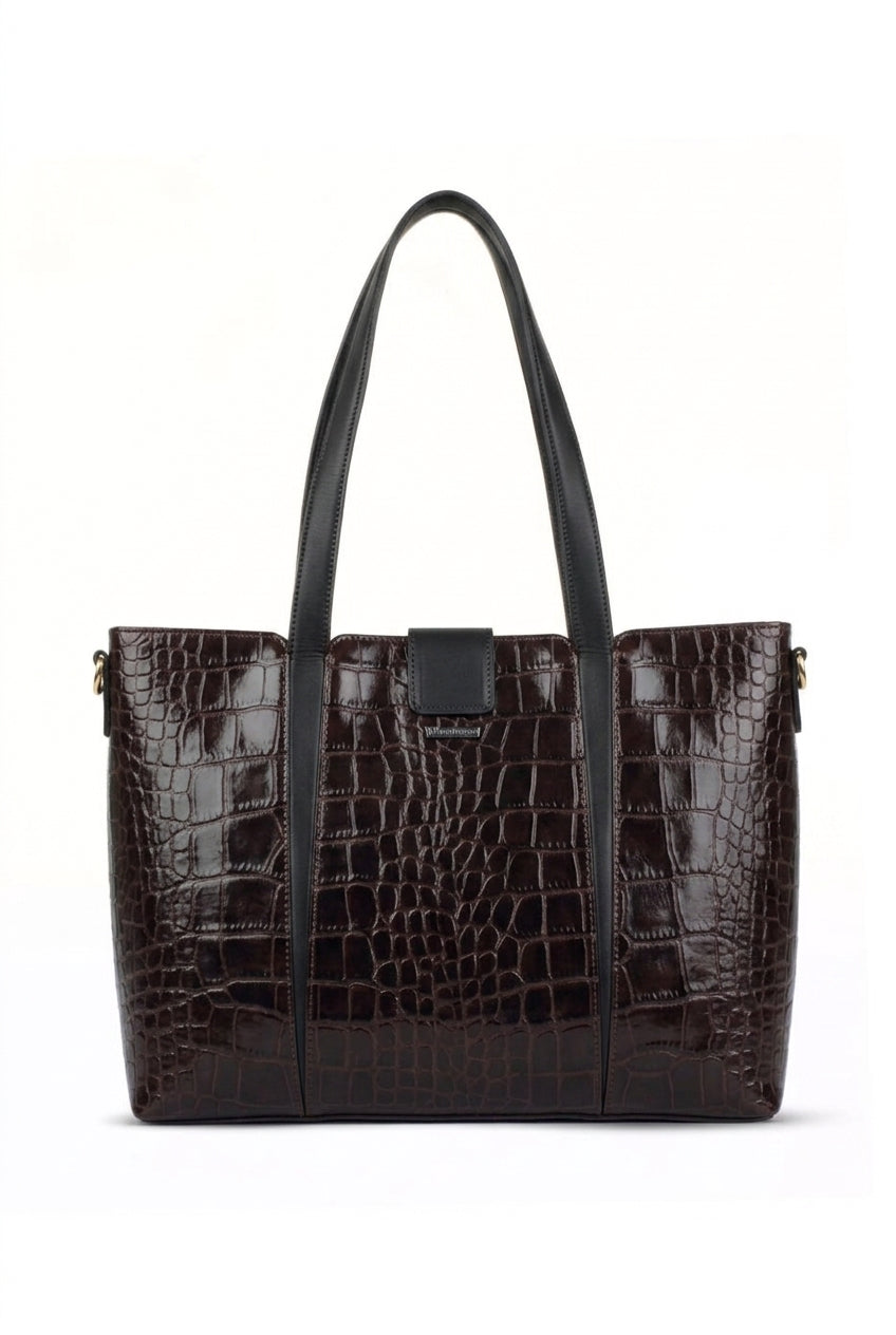 Valora Work Tote - Brown