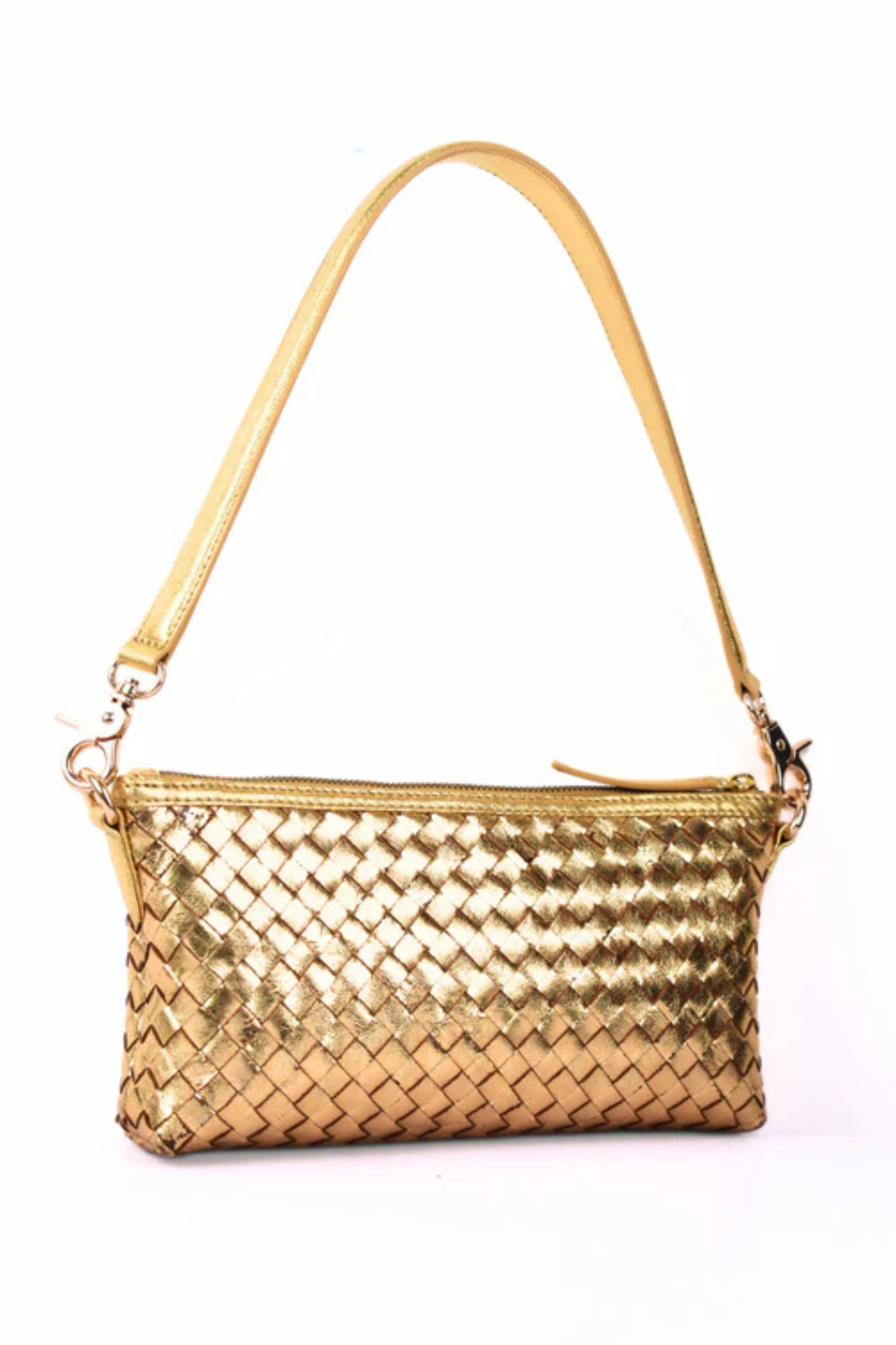 The Astrid Silver Weaved Bag