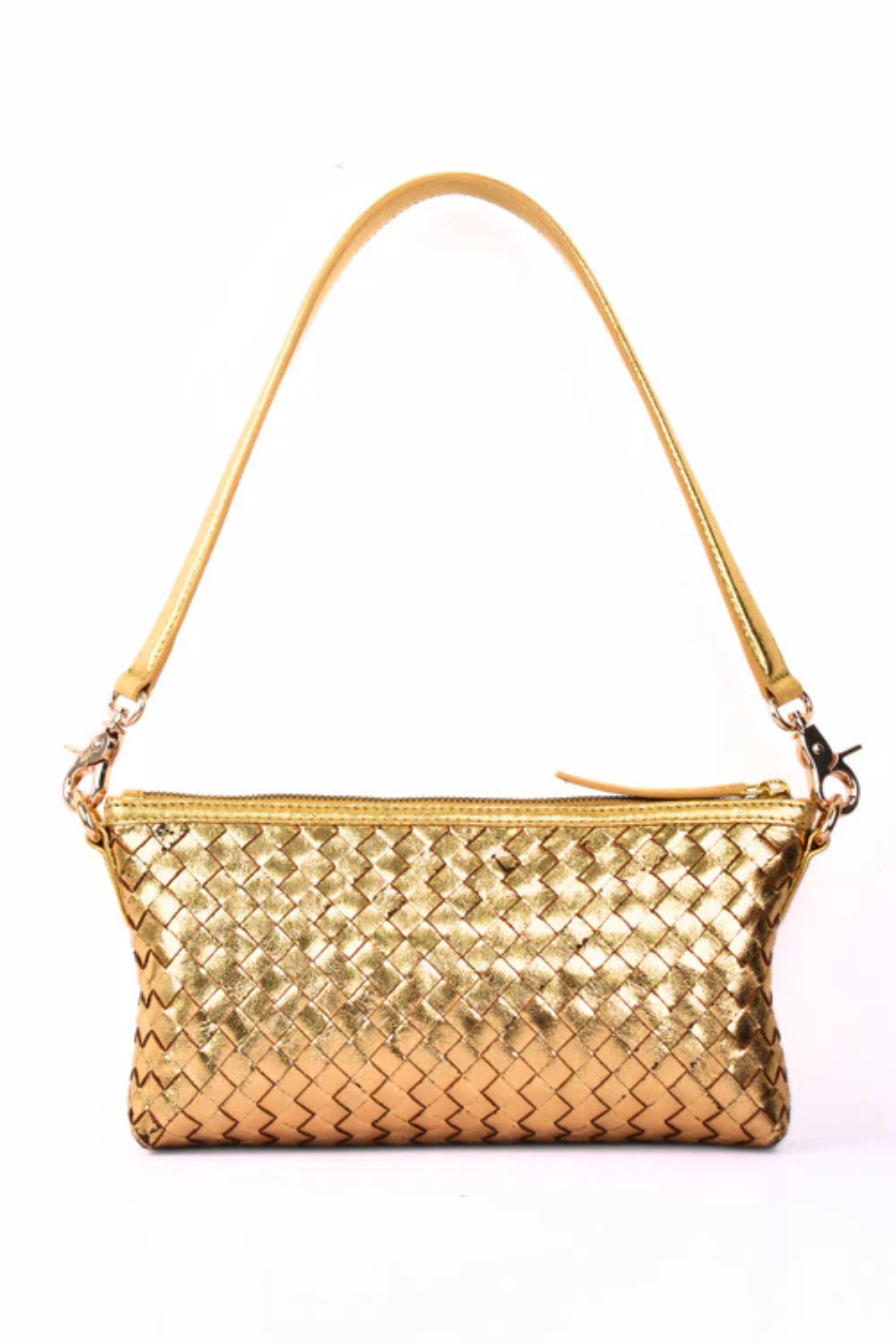 The Astrid Silver Weaved Bag