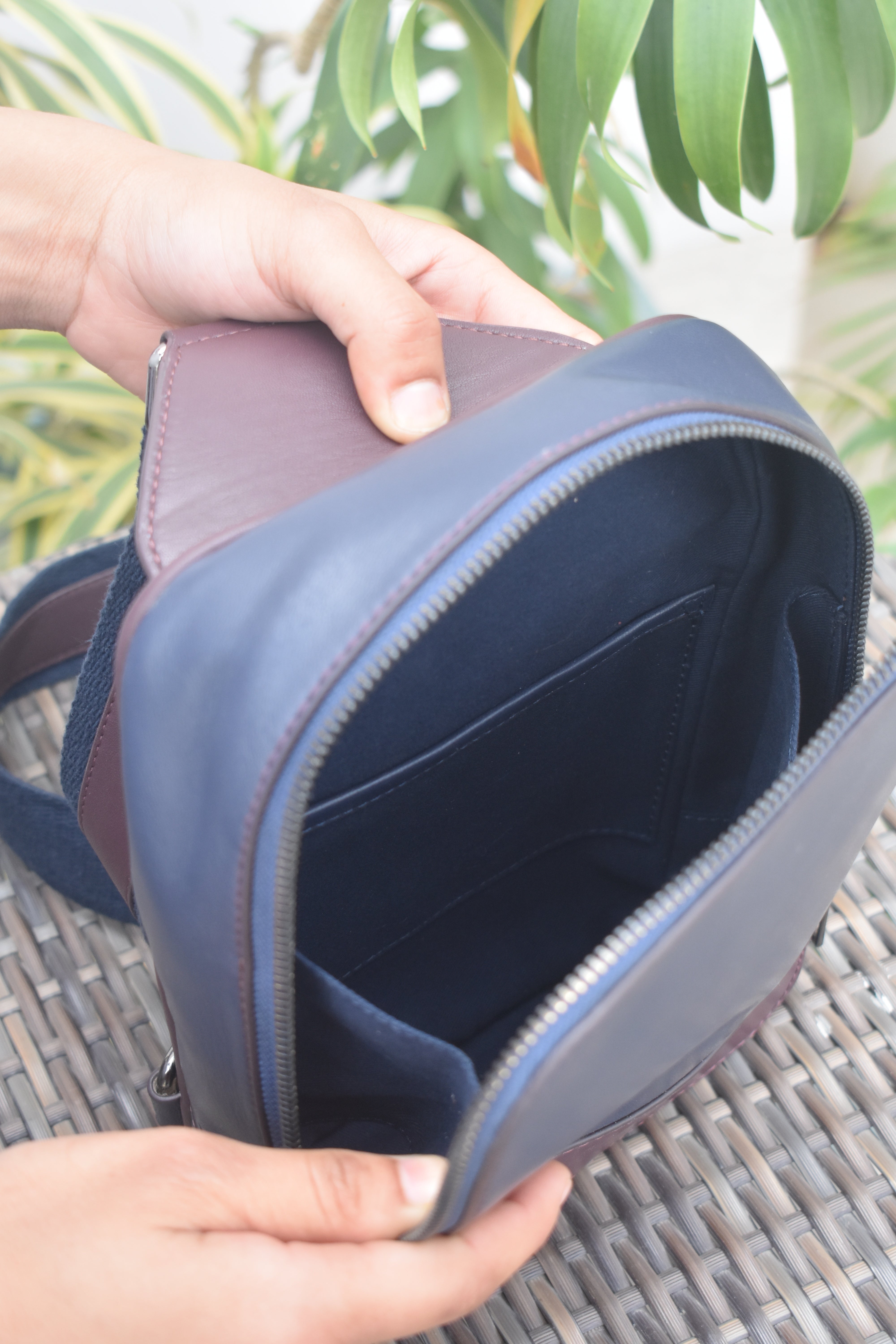 Elegant Leather Crossbody Sling Bag