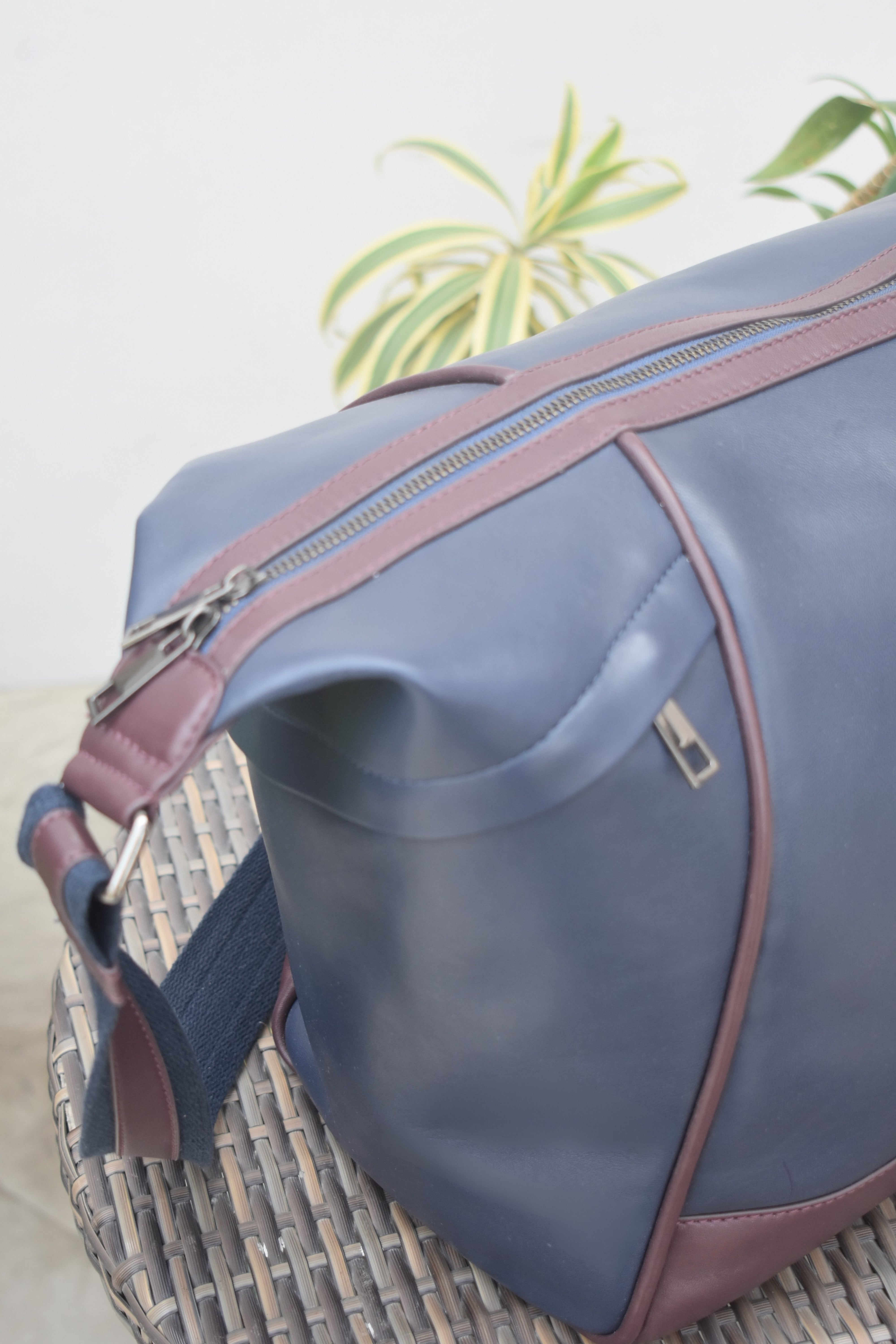 Elegant Leather Duffle Bag