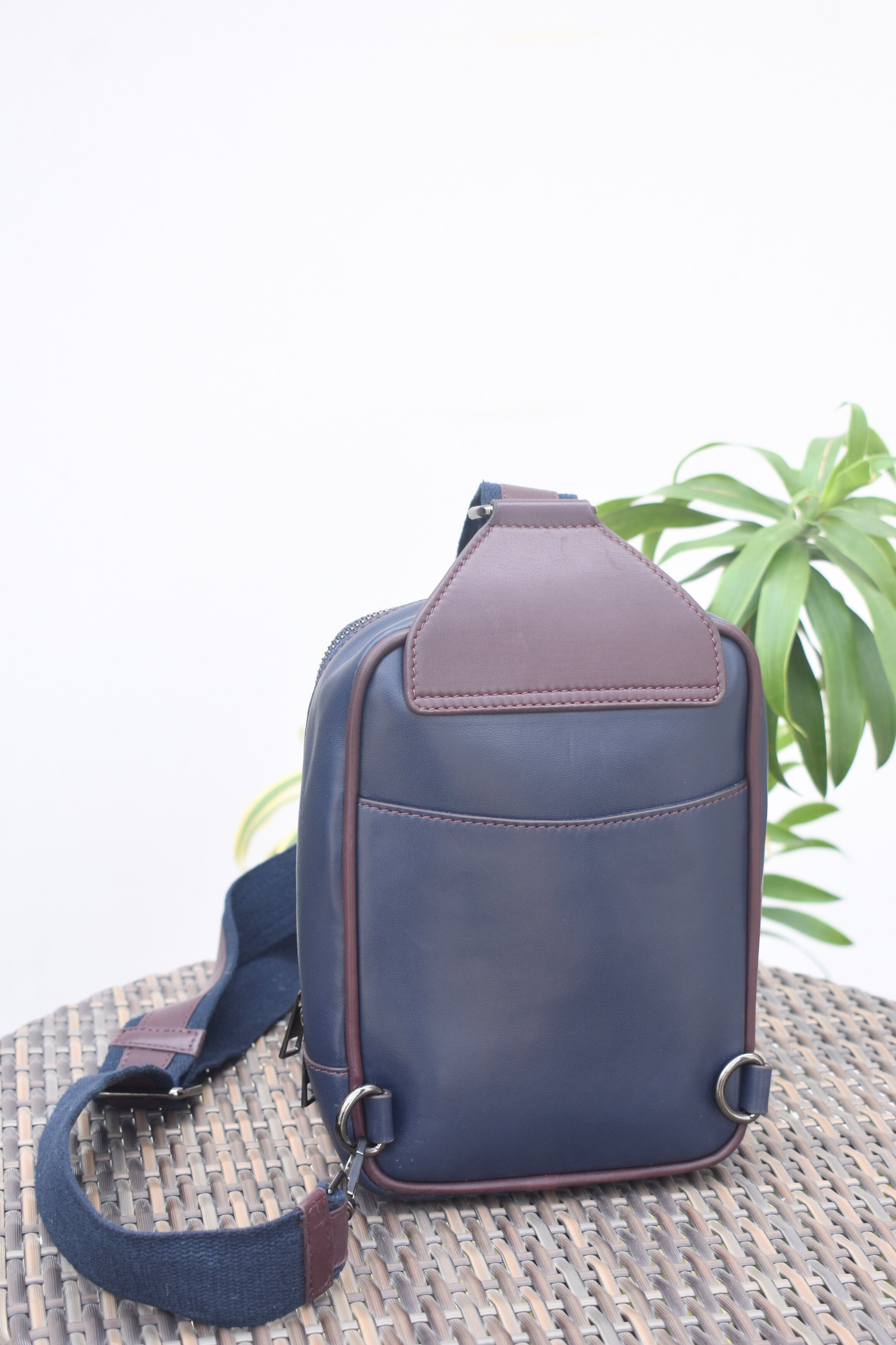 Elegant Leather Crossbody Sling Bag