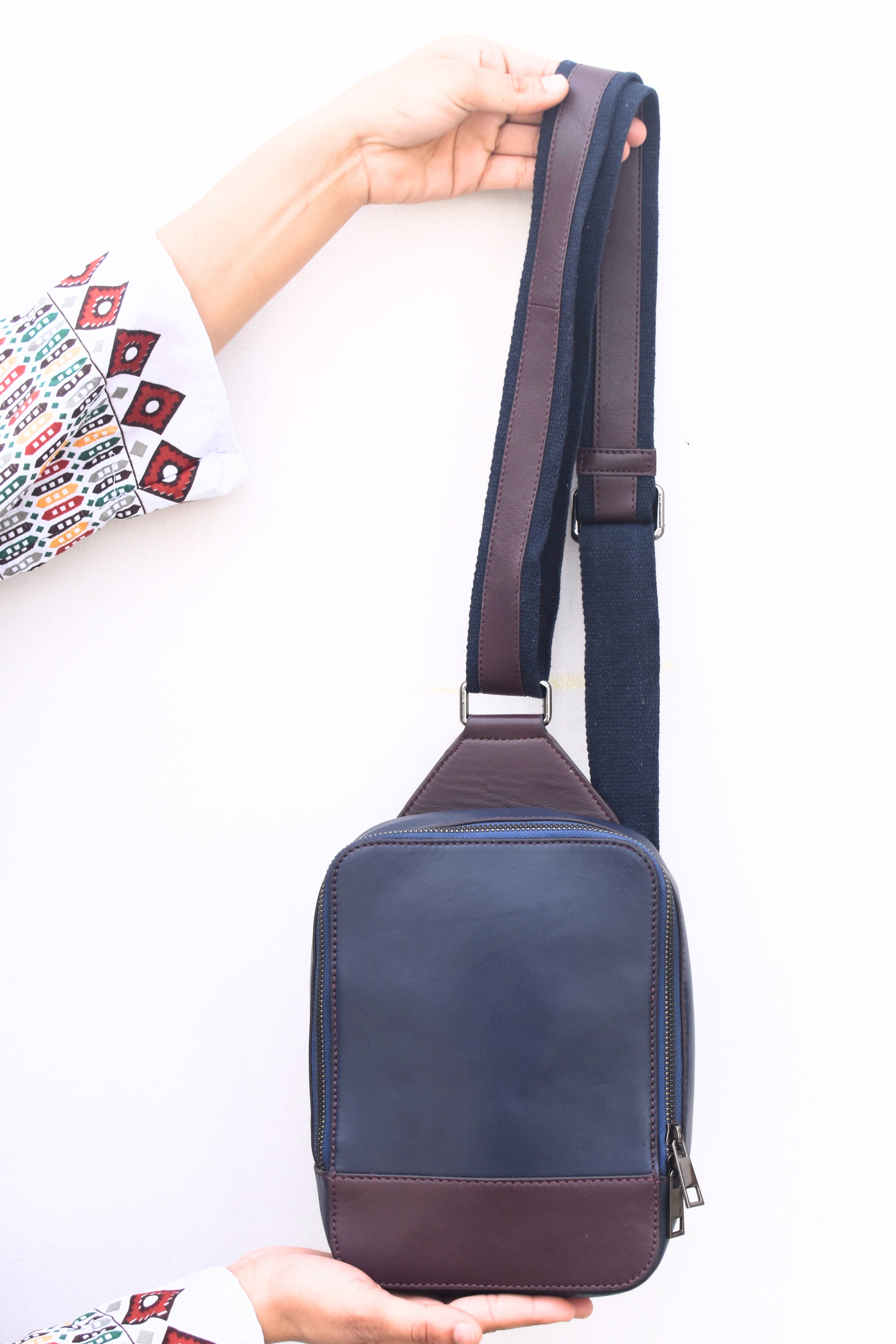 Elegant Leather Crossbody Sling Bag