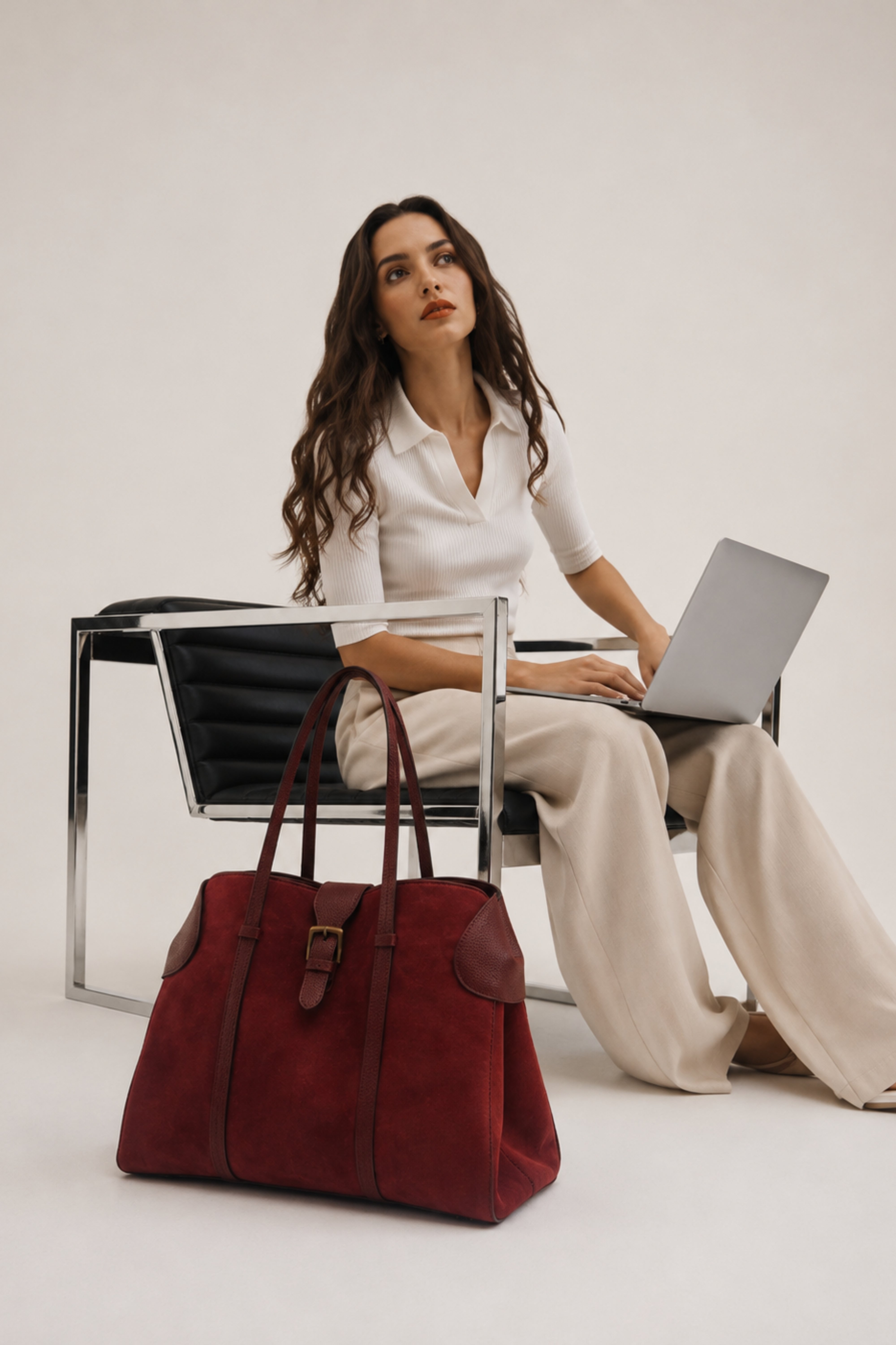 Azure Luxe Tote – Large Edition