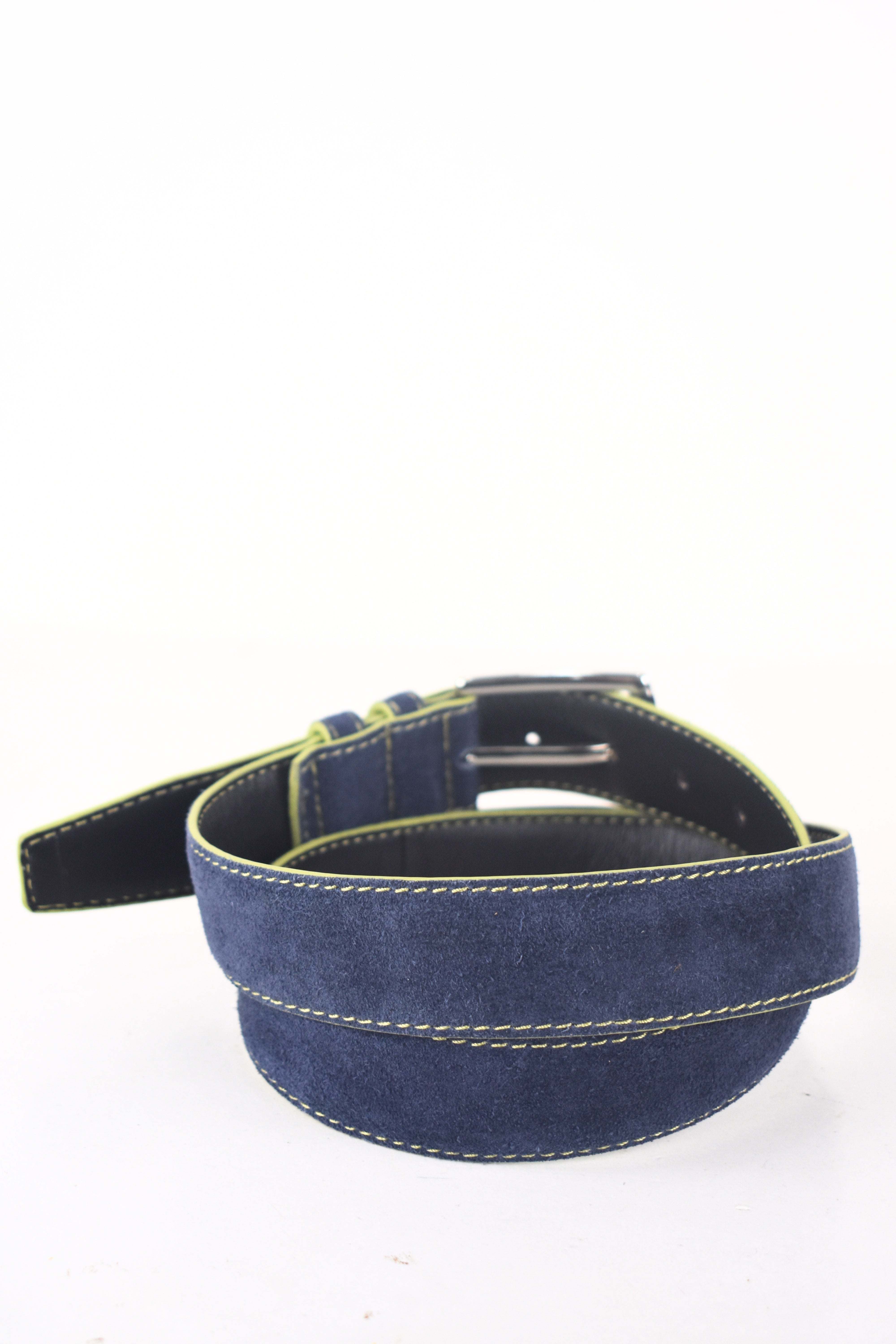Men's Indigo Edge Suede Belt