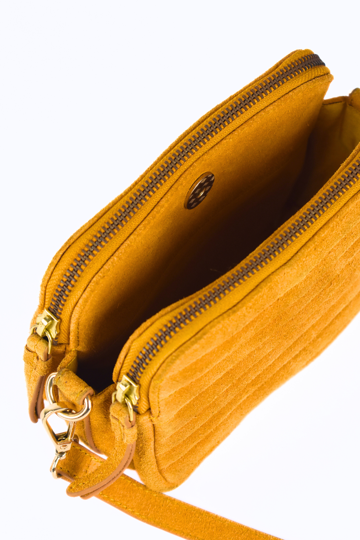 Mila Suede Crossbody Bag