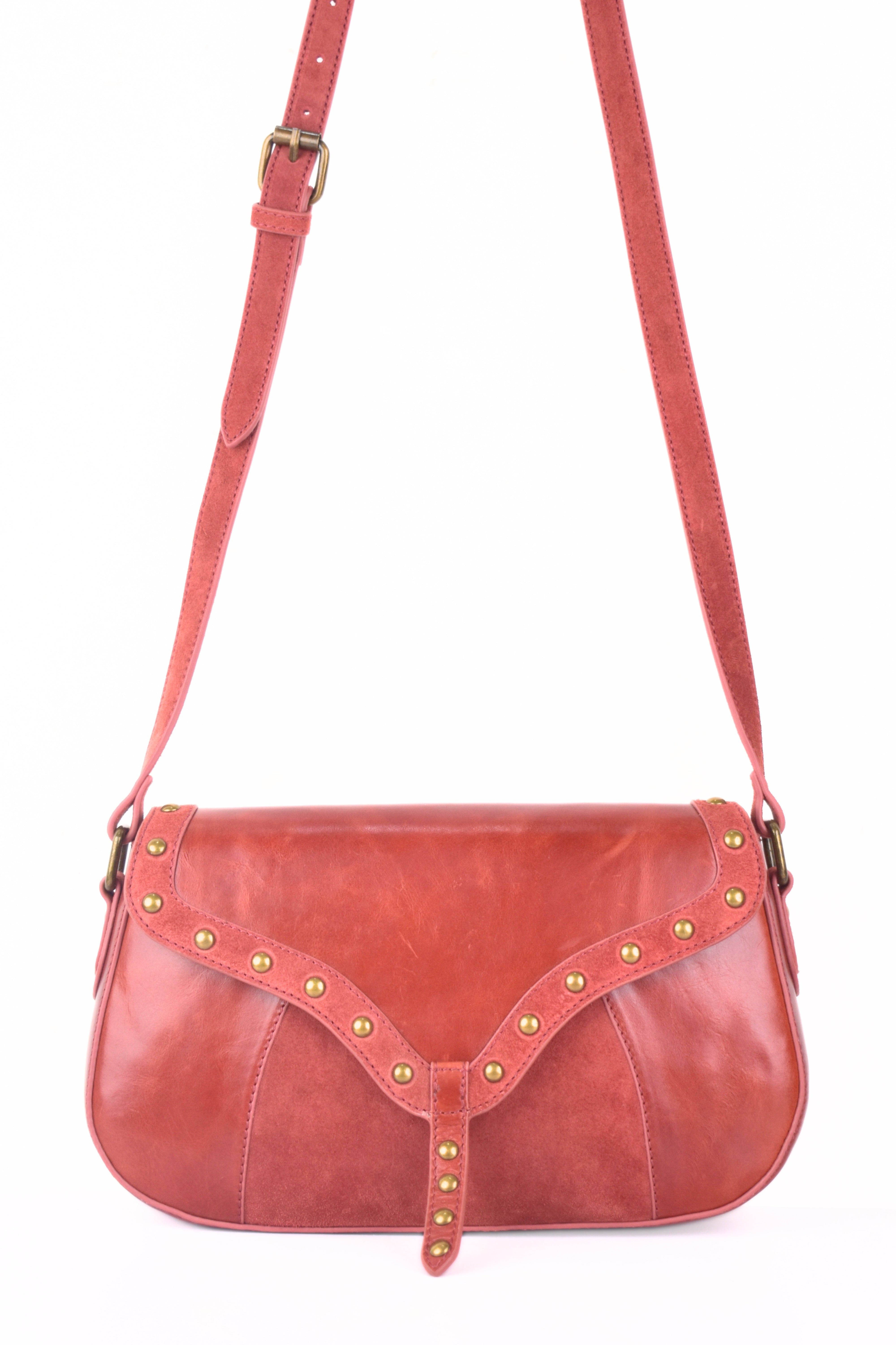 Scarlet Valor Leather  Bag