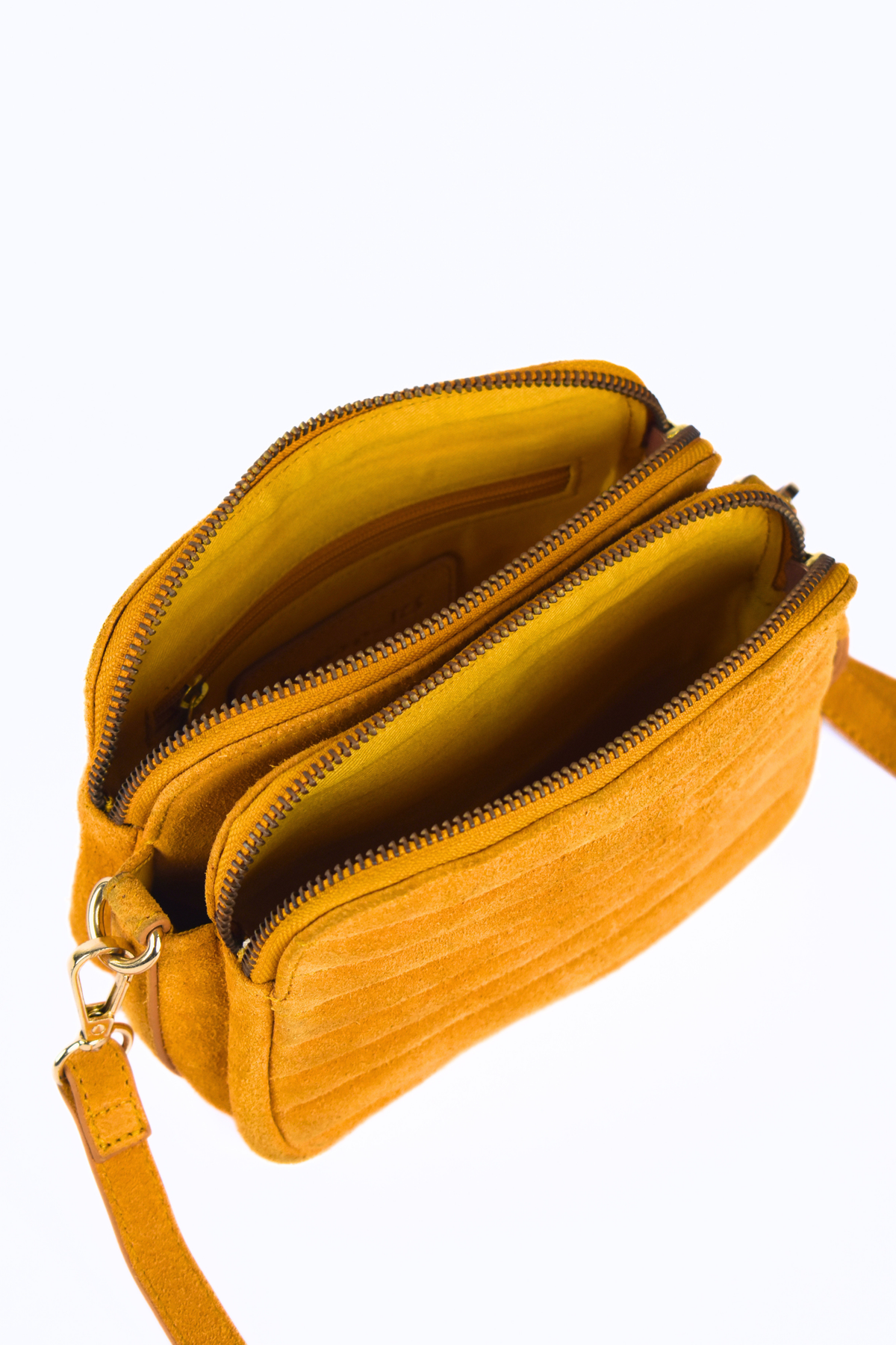 Mila Suede Crossbody Bag