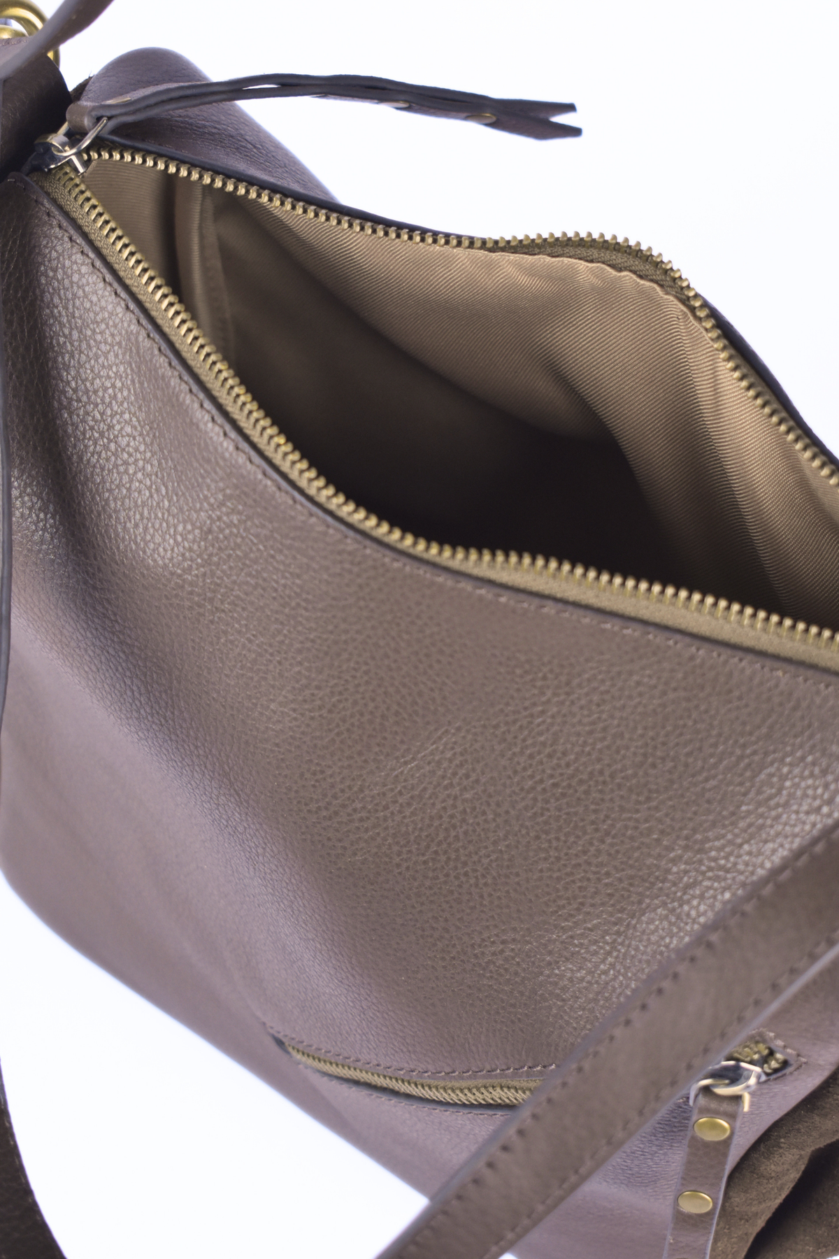 Terra Stud Saddle Shoulder Bag