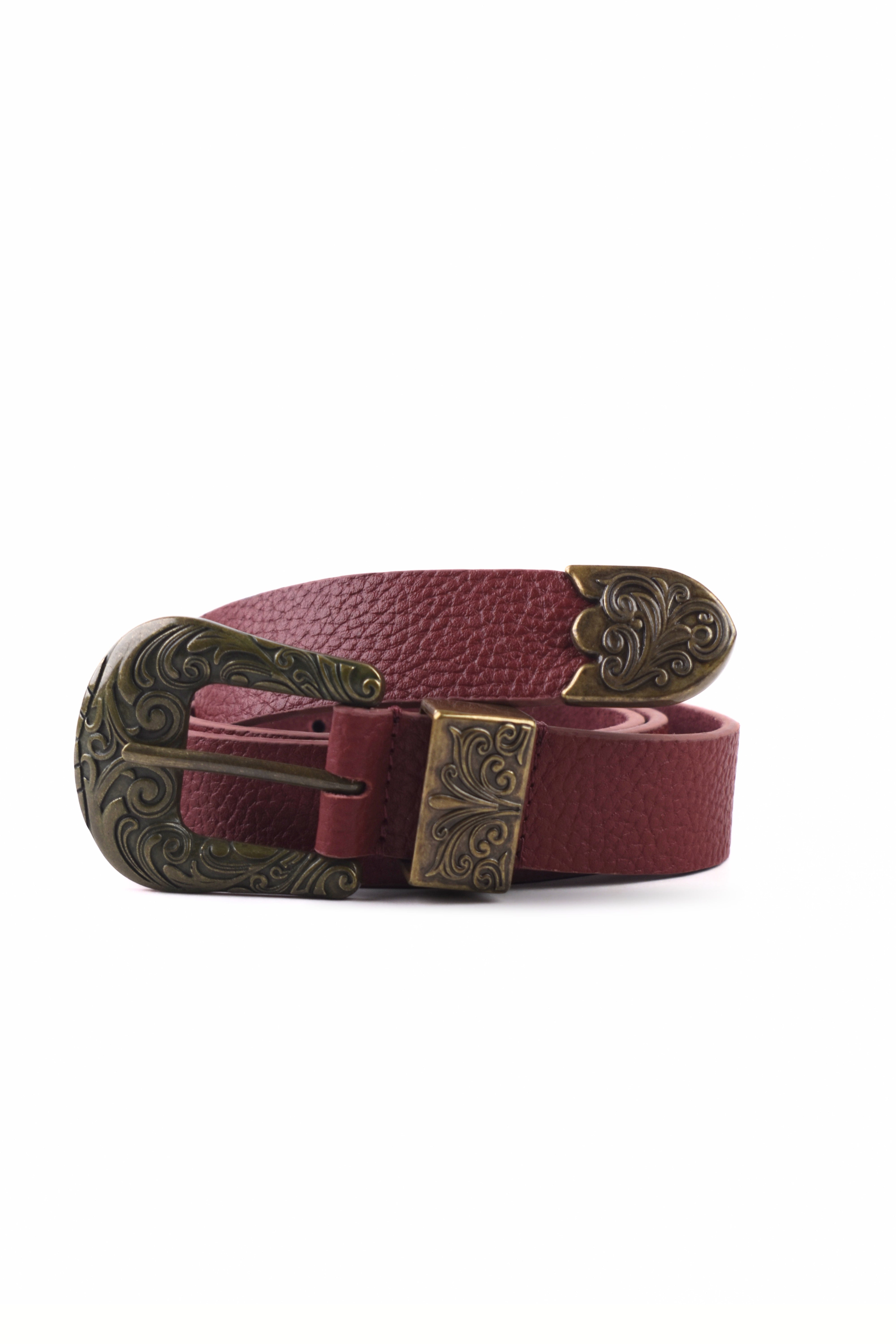 Embercrest Vintage Tooled Leather Belt