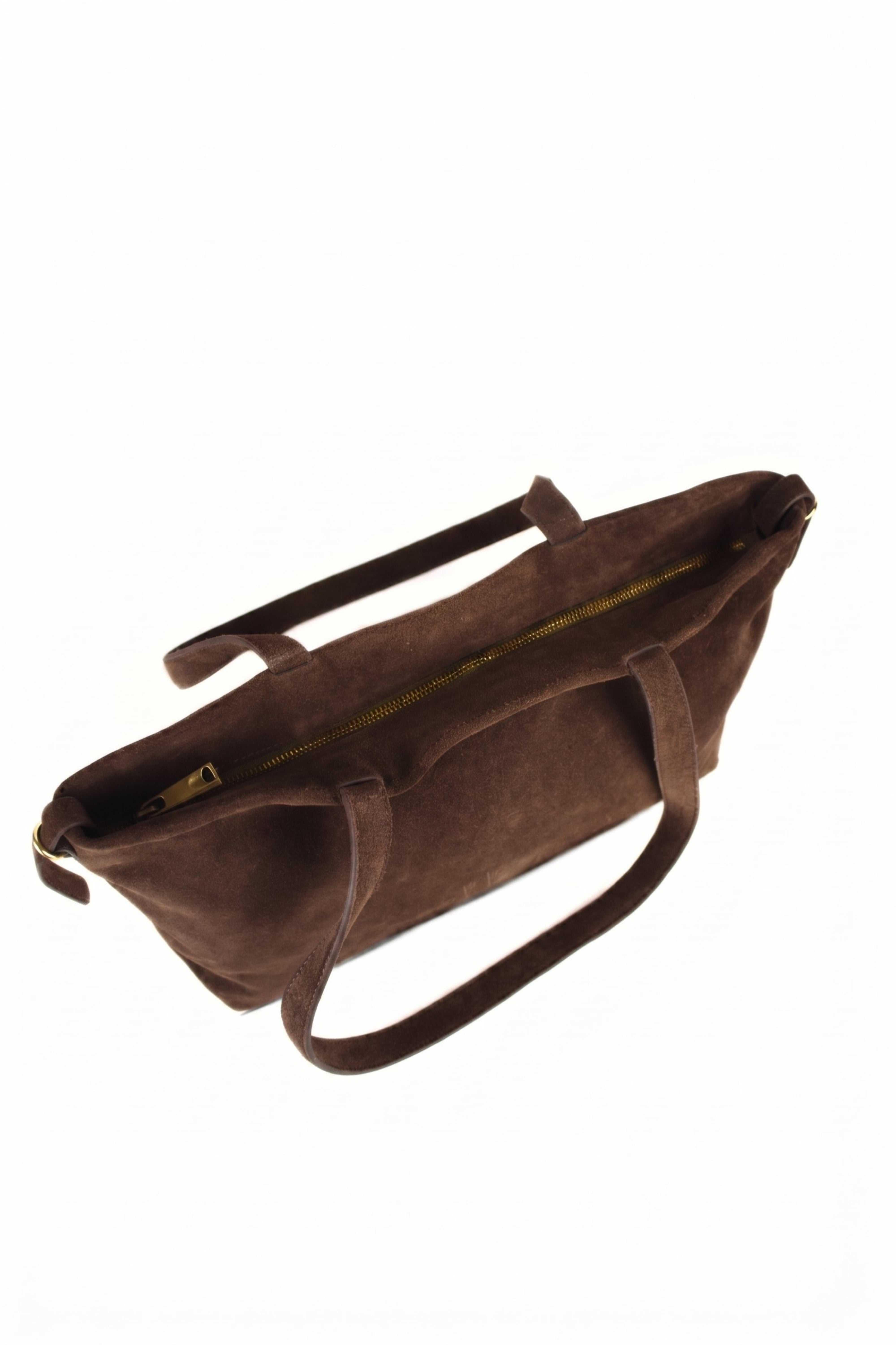 Moss Suede Tote Bag