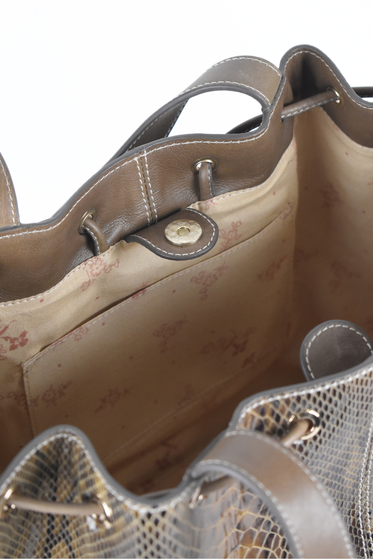 Snake Foil Leather Tote
