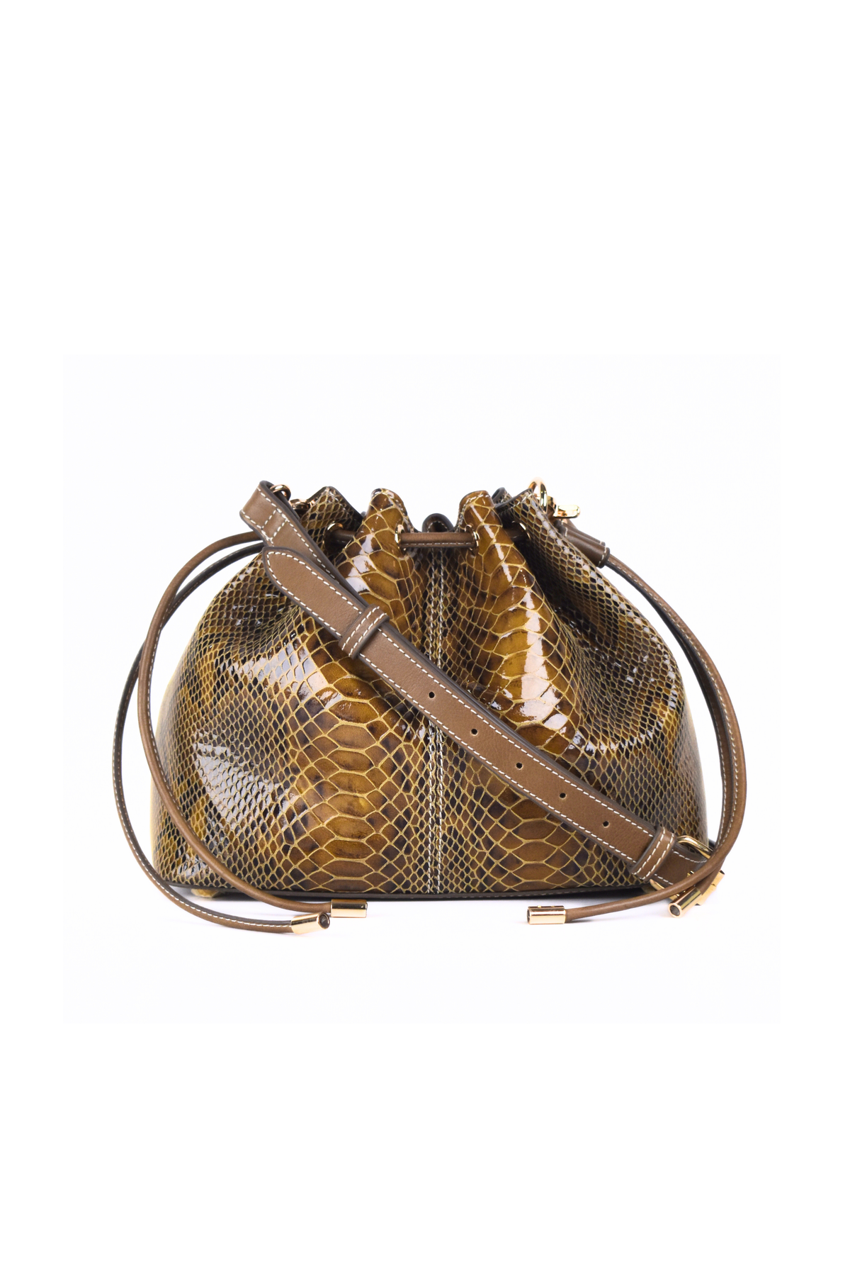Snake Leather Bucket bag