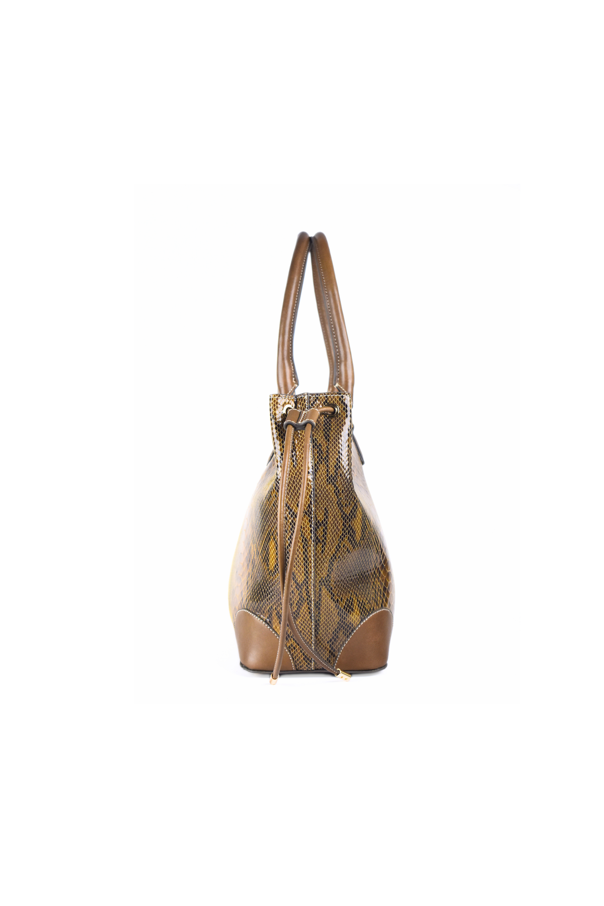 Snake Foil Leather Tote Bag