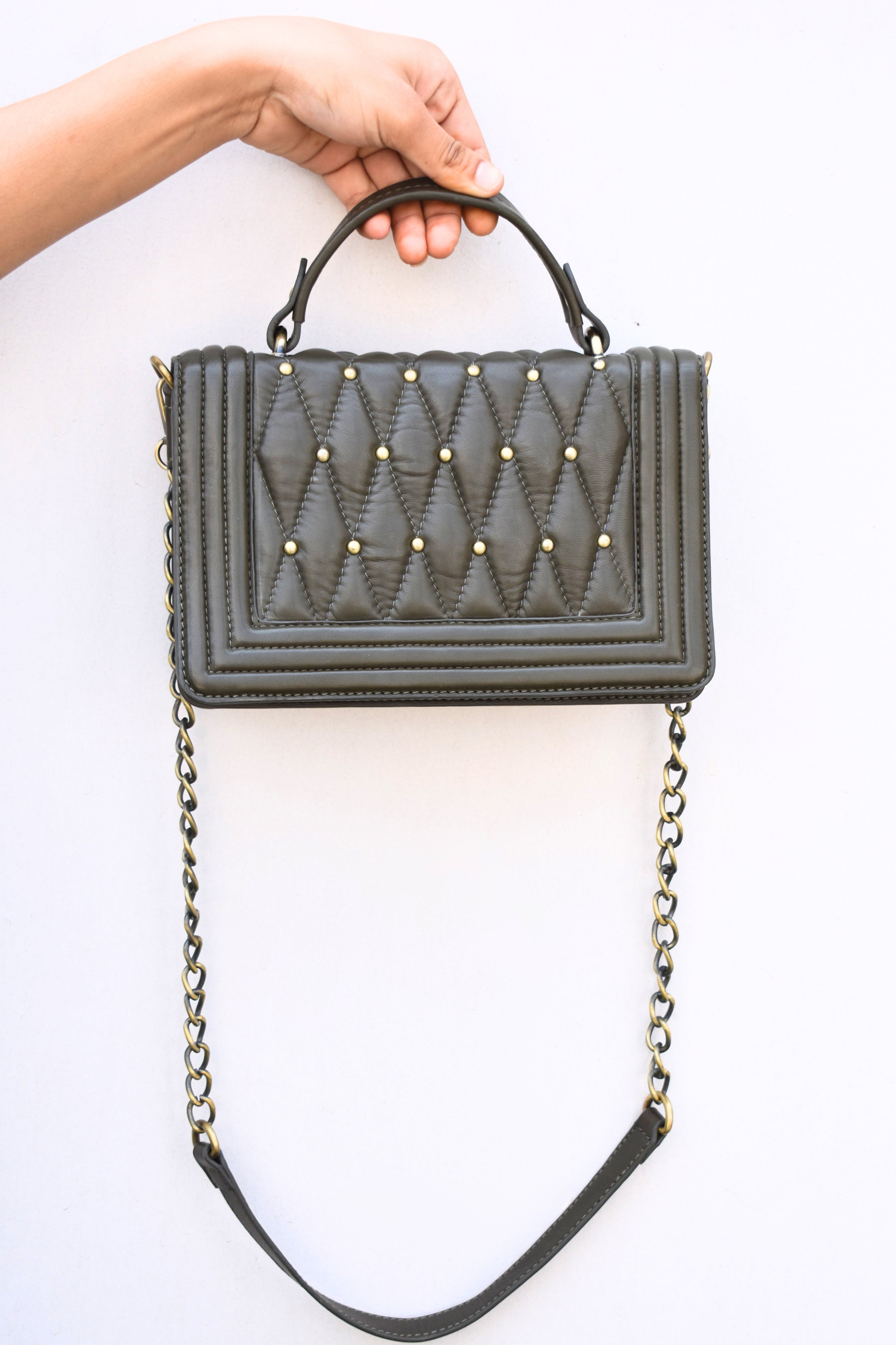 Elegant Quilted Leather Bag