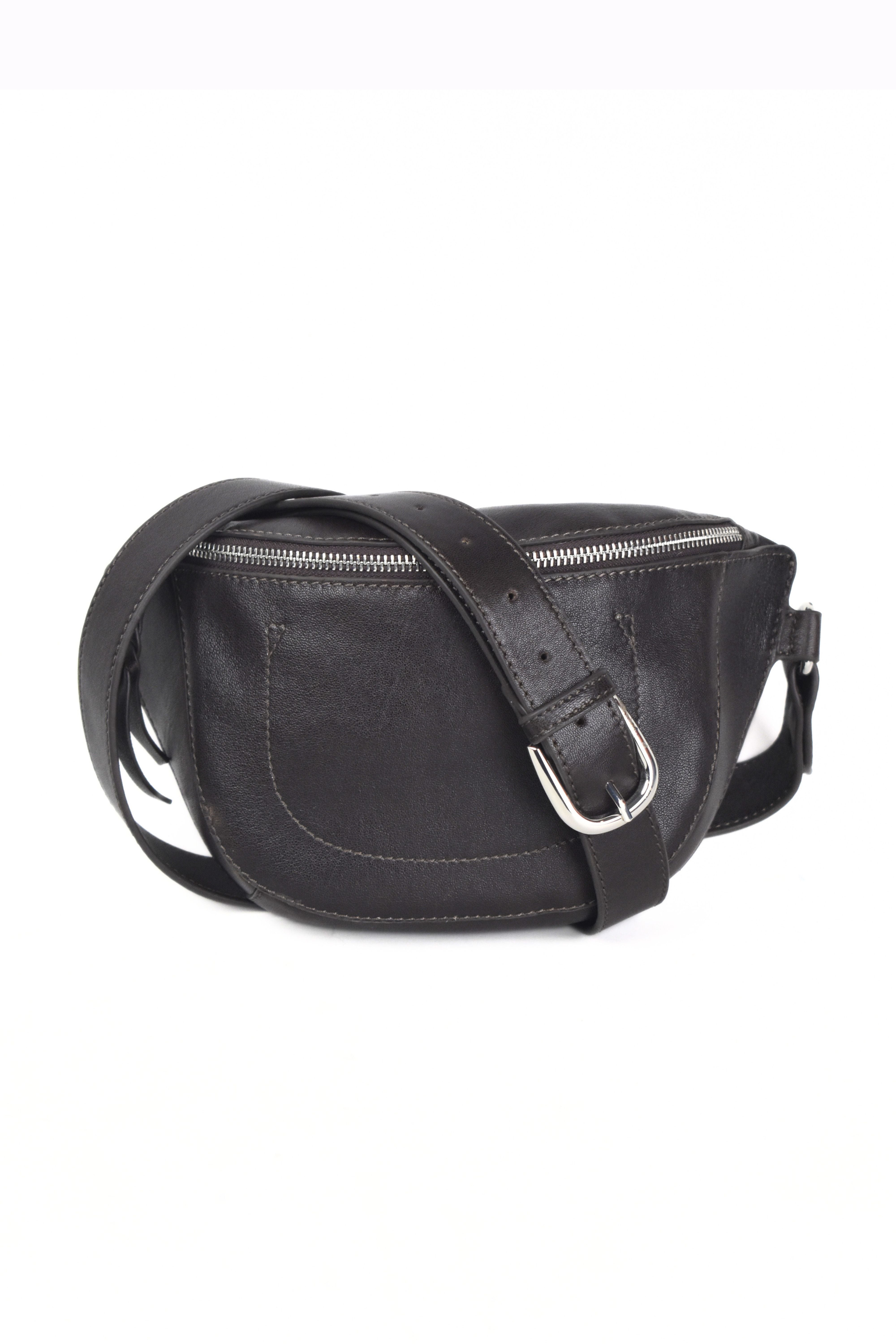 Noctra Curve Leather Belt Bag