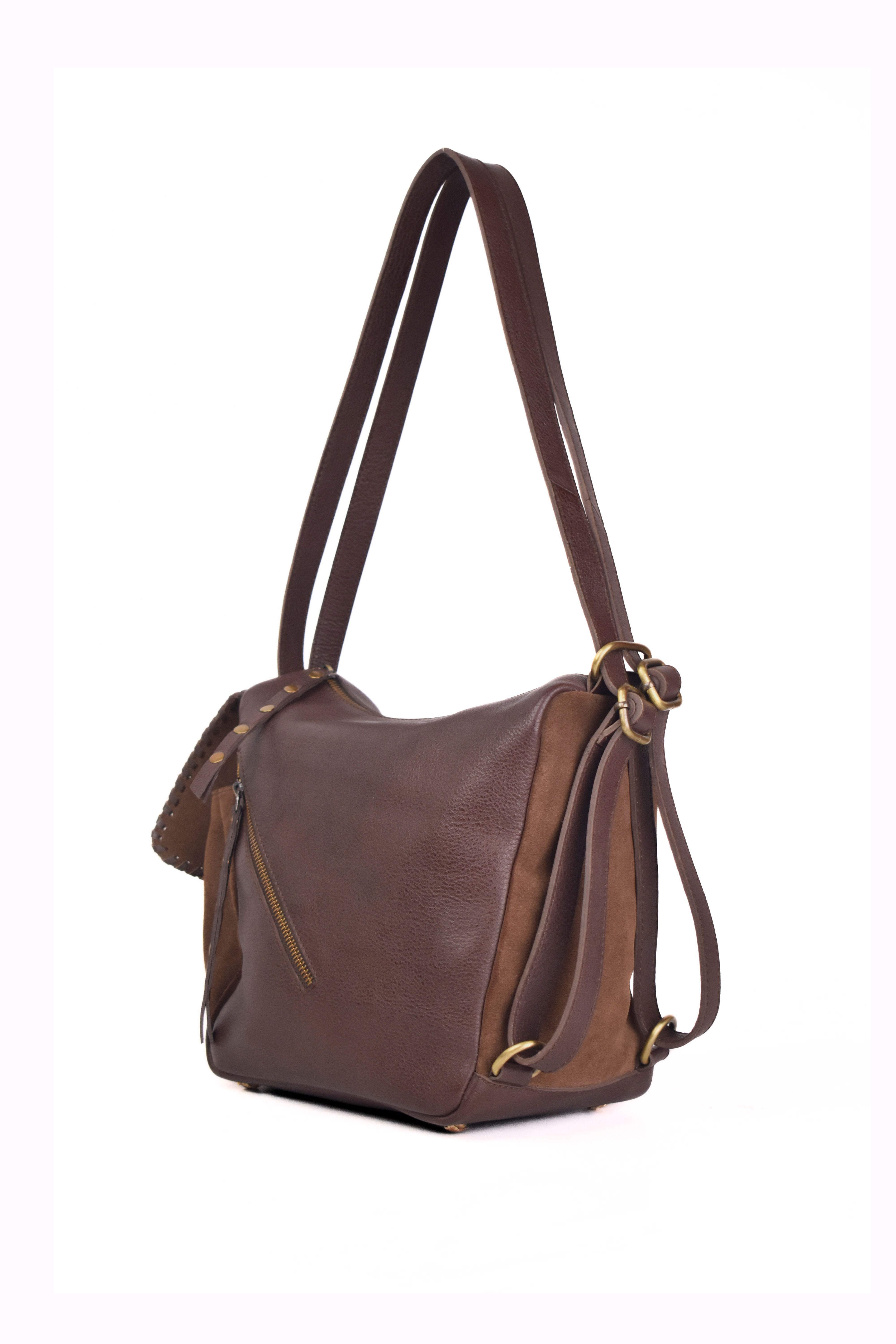 Terra Stud Saddle Shoulder Bag