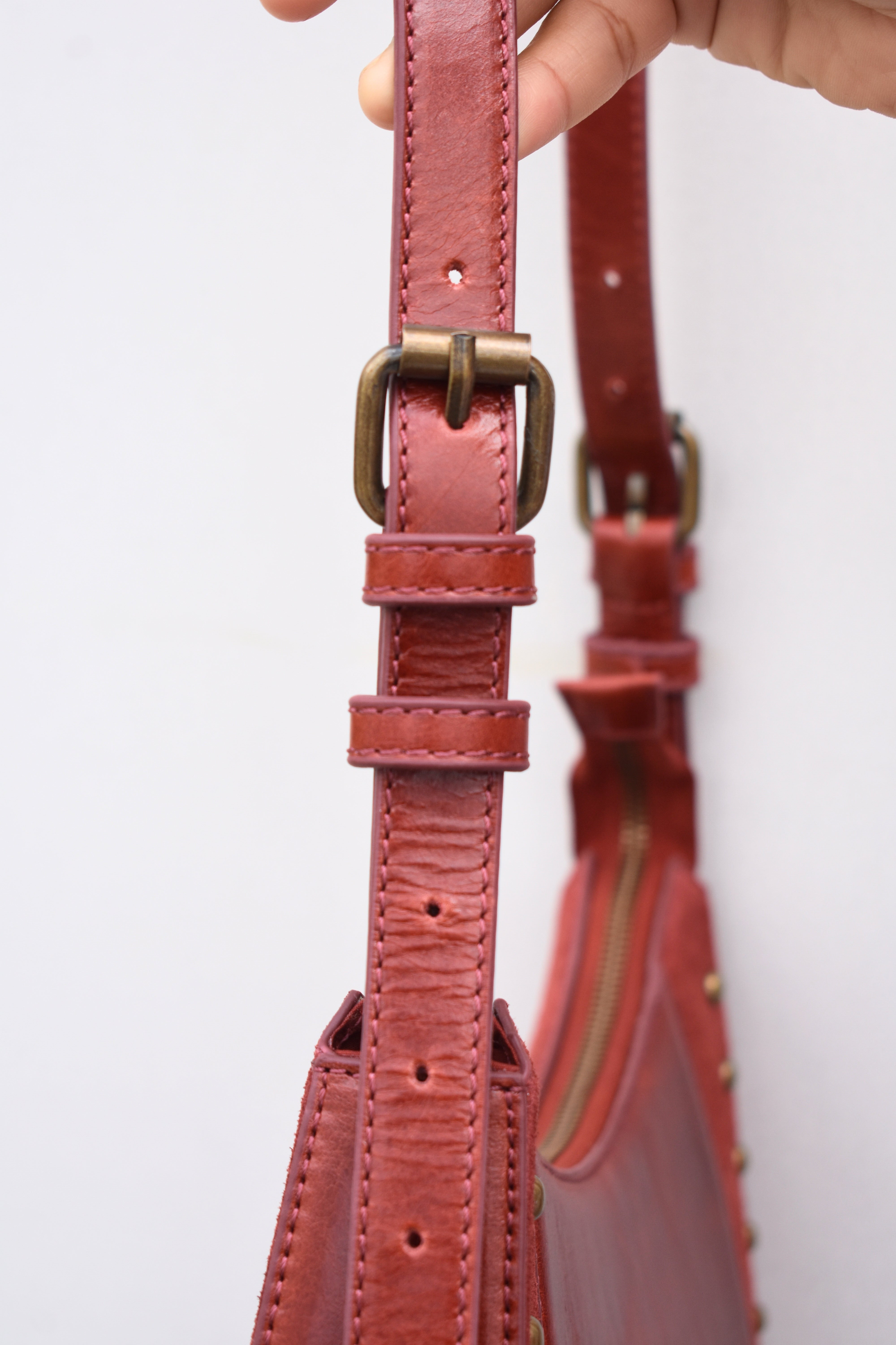Iyla Studded Split Leather Sling
