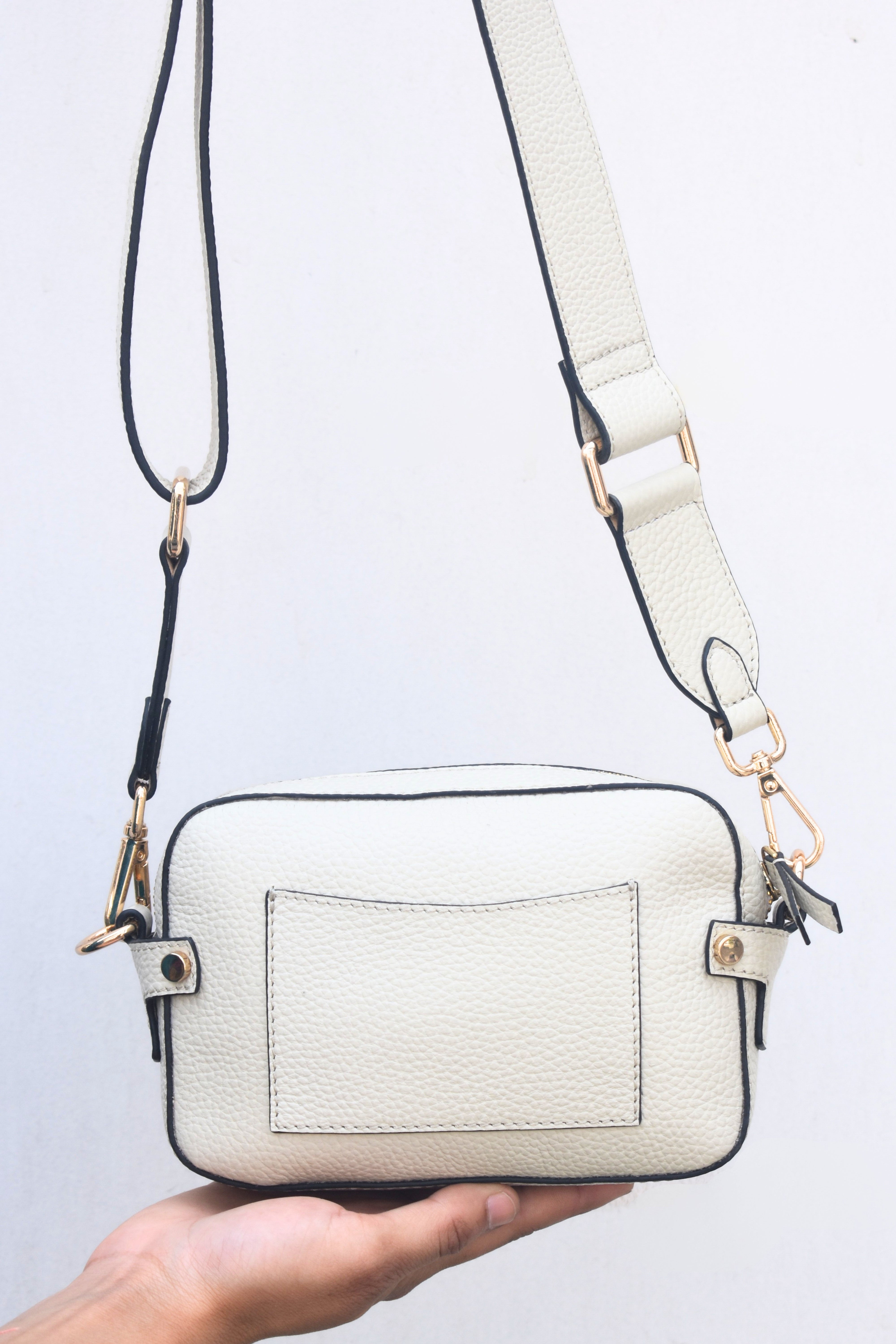 Elegant PDM Leather Crossbody Bag