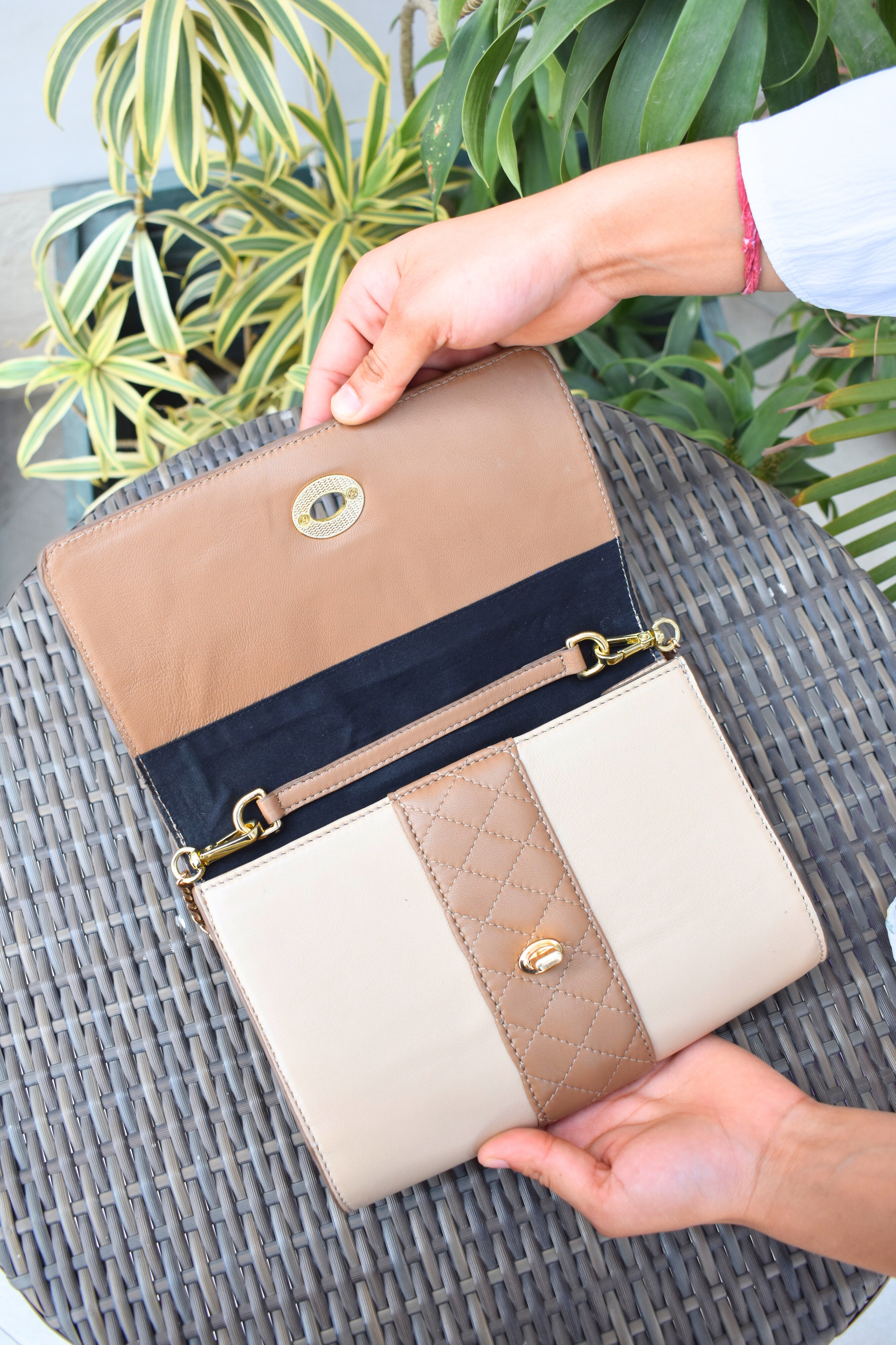 Petal Bow Leather Bag