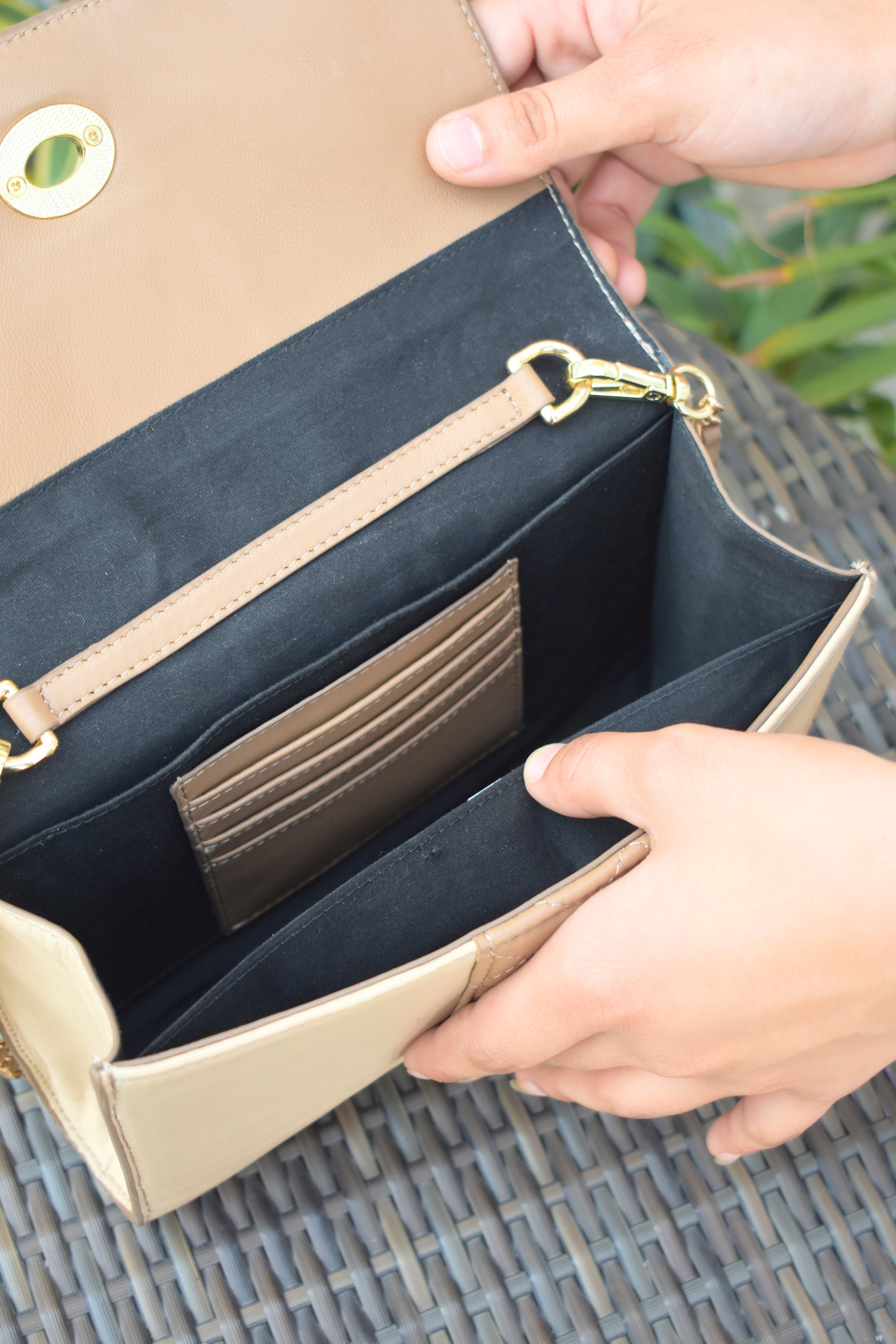 Petal Bow Leather Bag
