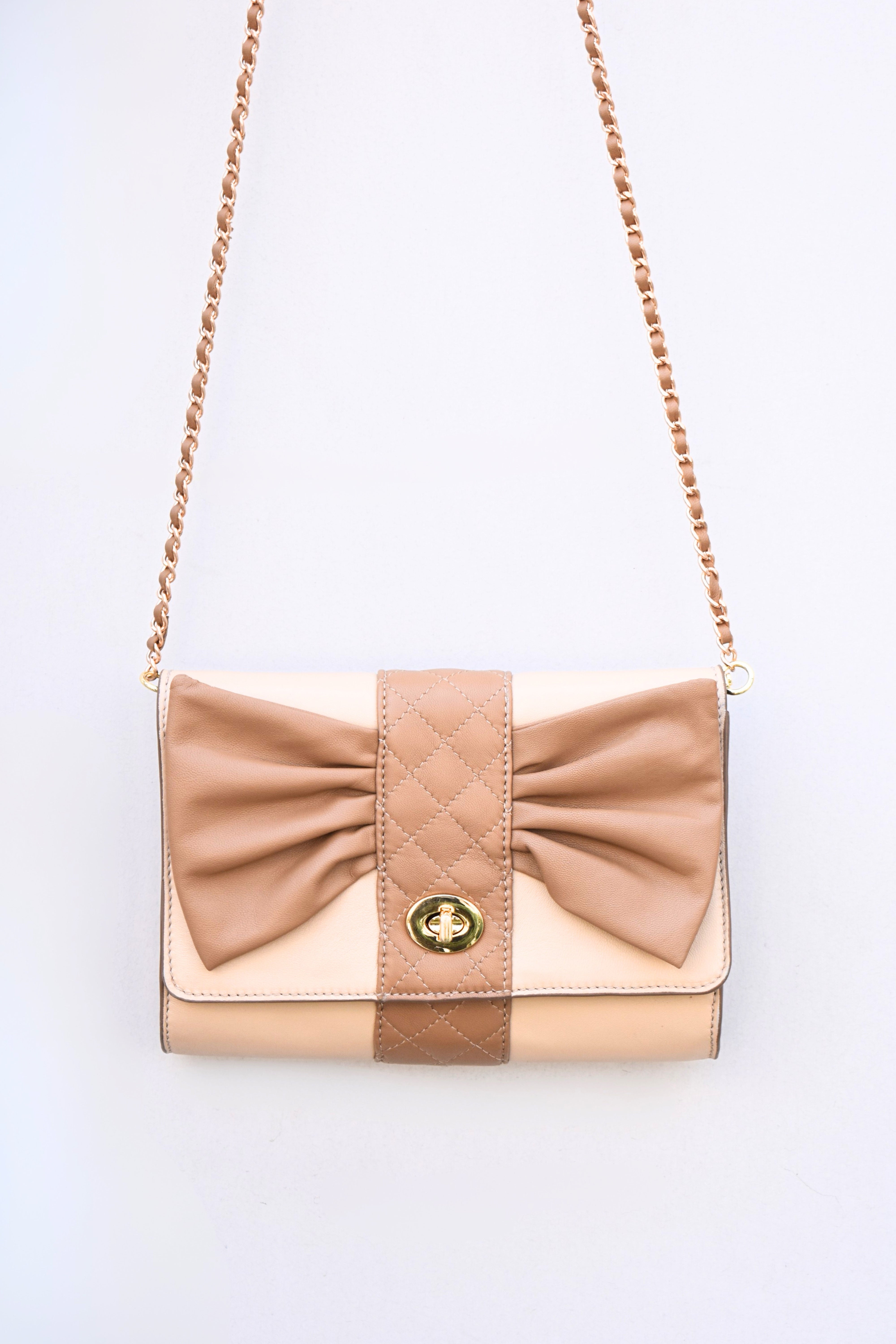 Petal Bow Leather Bag
