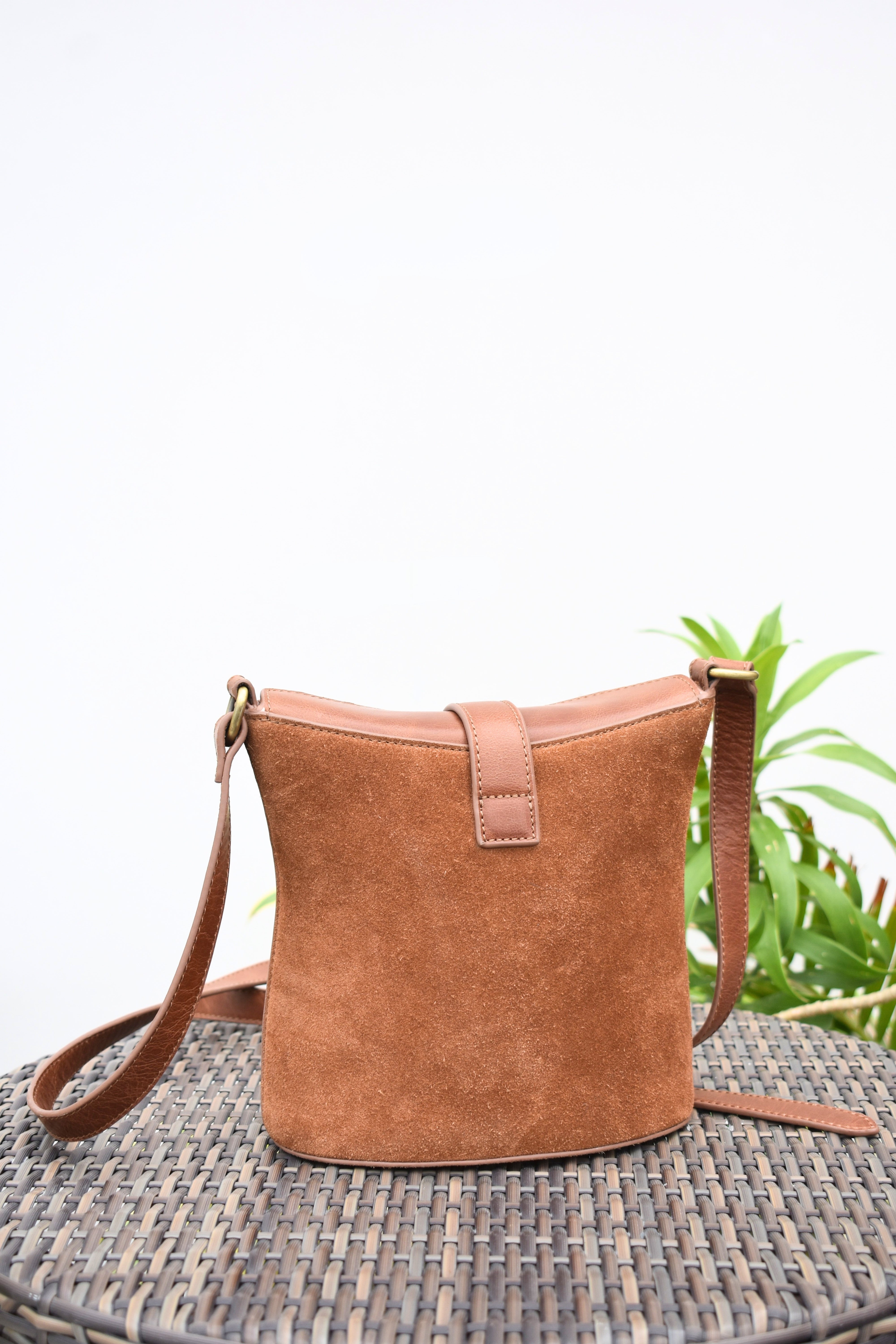 Savannah Rust Split Leather Sling