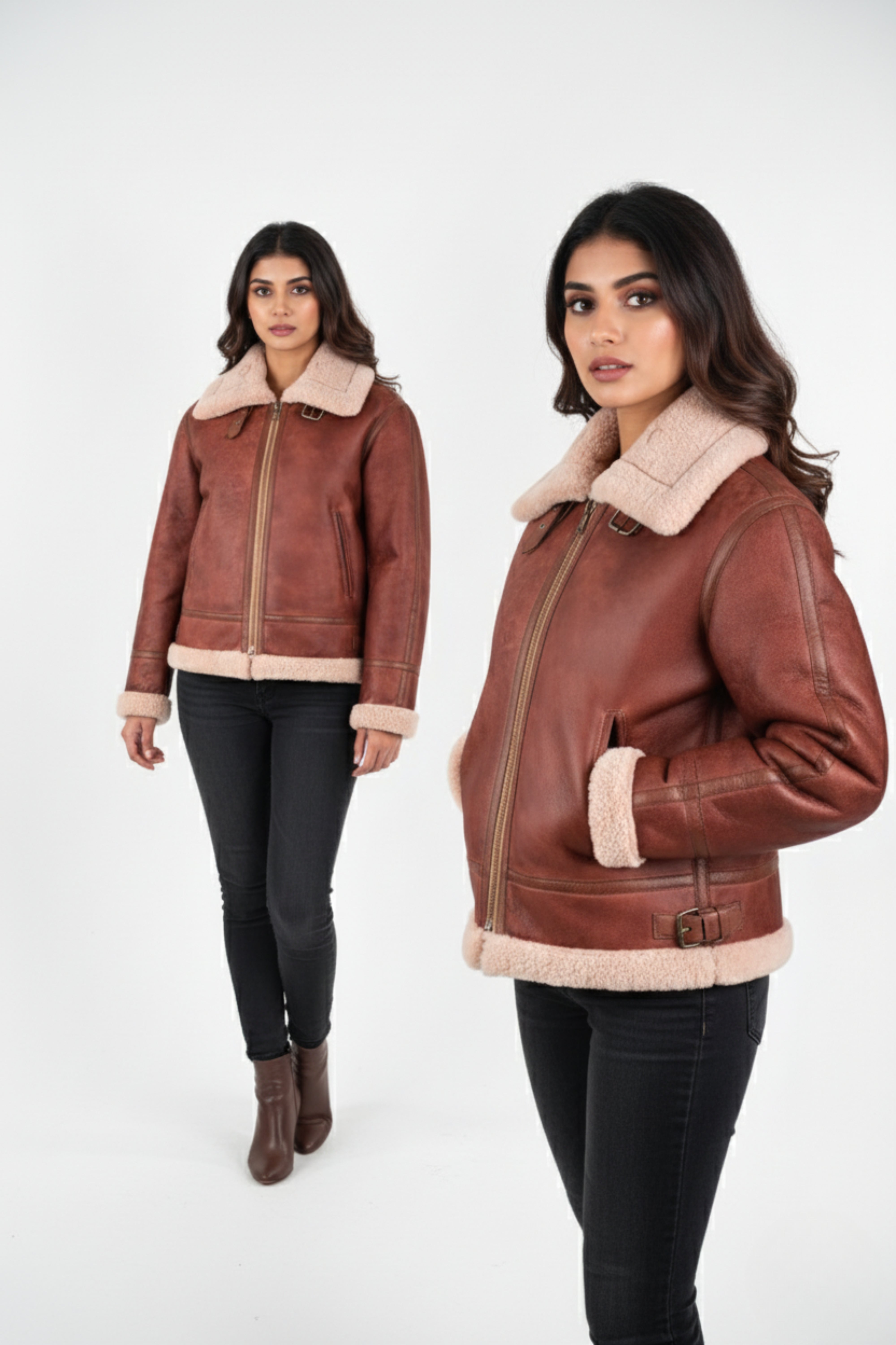The Evercrest Aviator Jacket – Rust