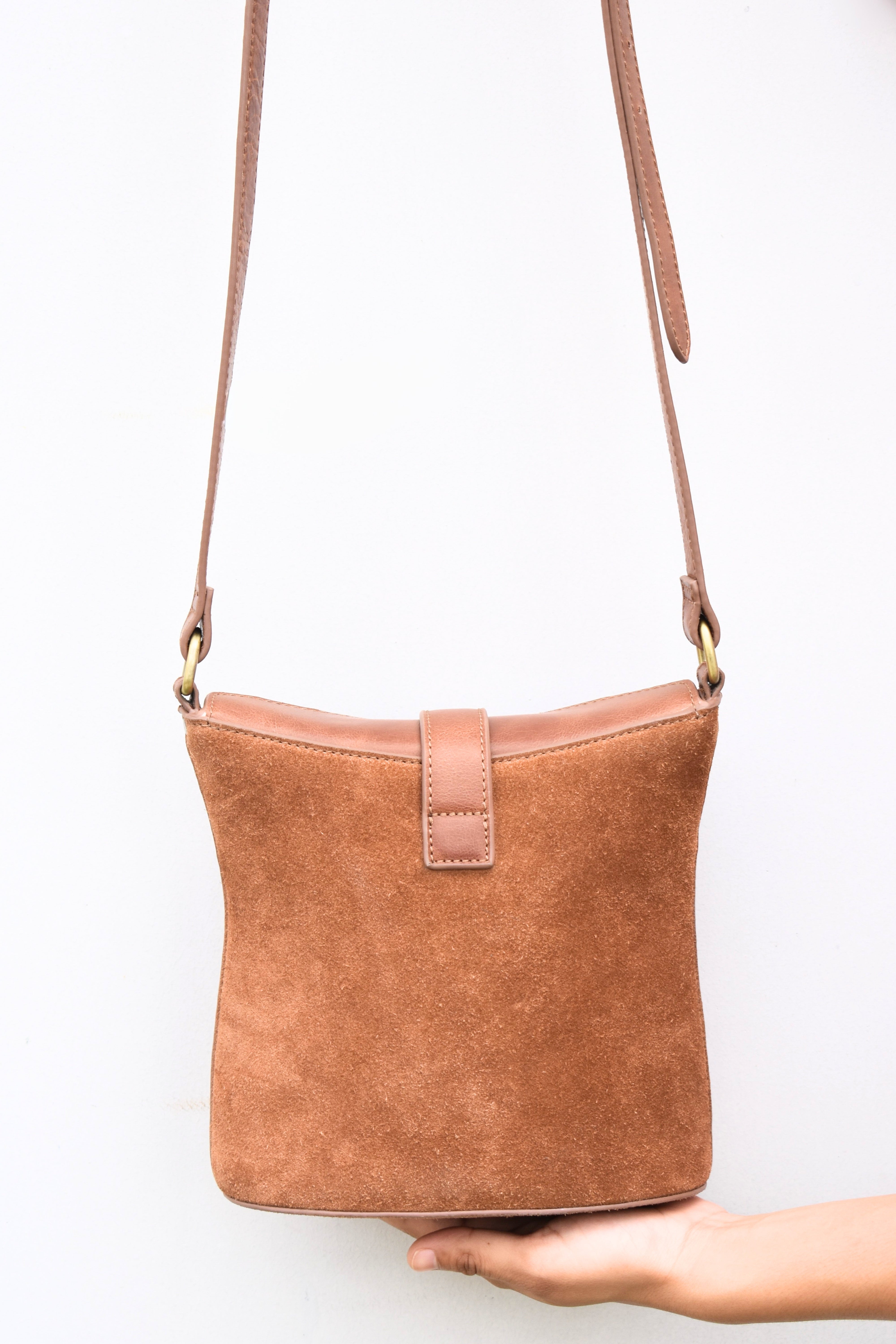 Savannah Rust Split Leather Sling