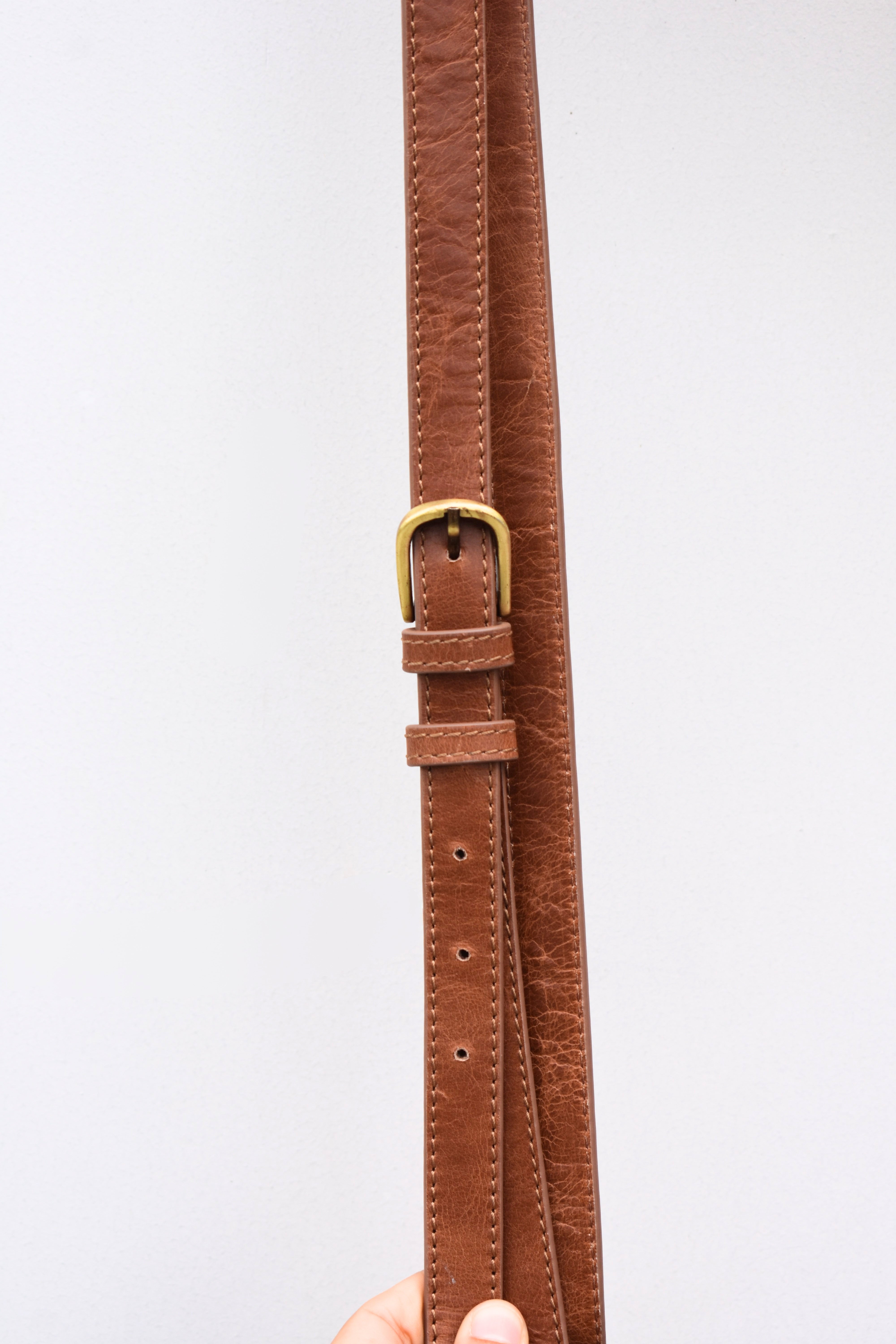 Savannah Rust Split Leather Sling