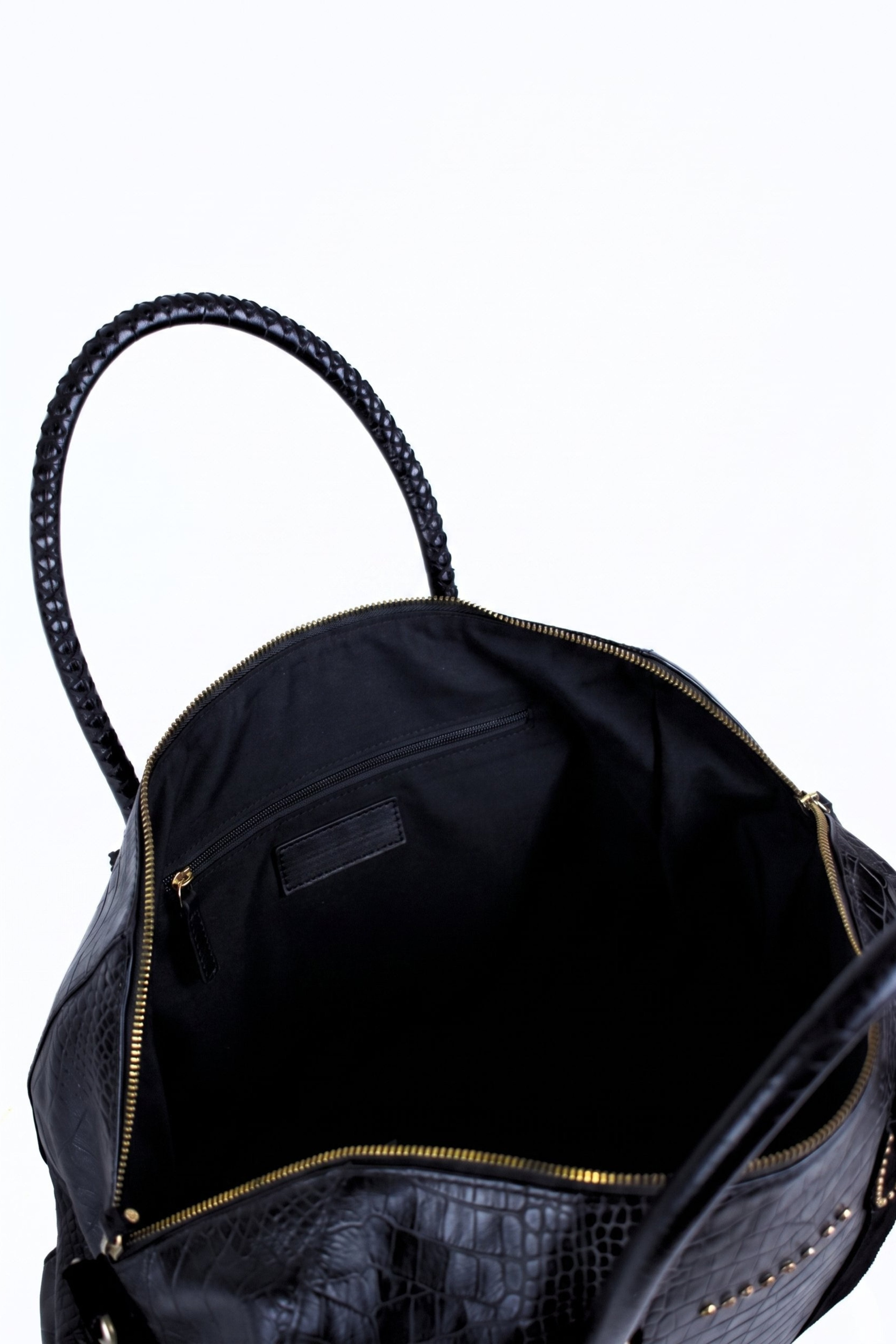 Unisex Croco Duffel Bag