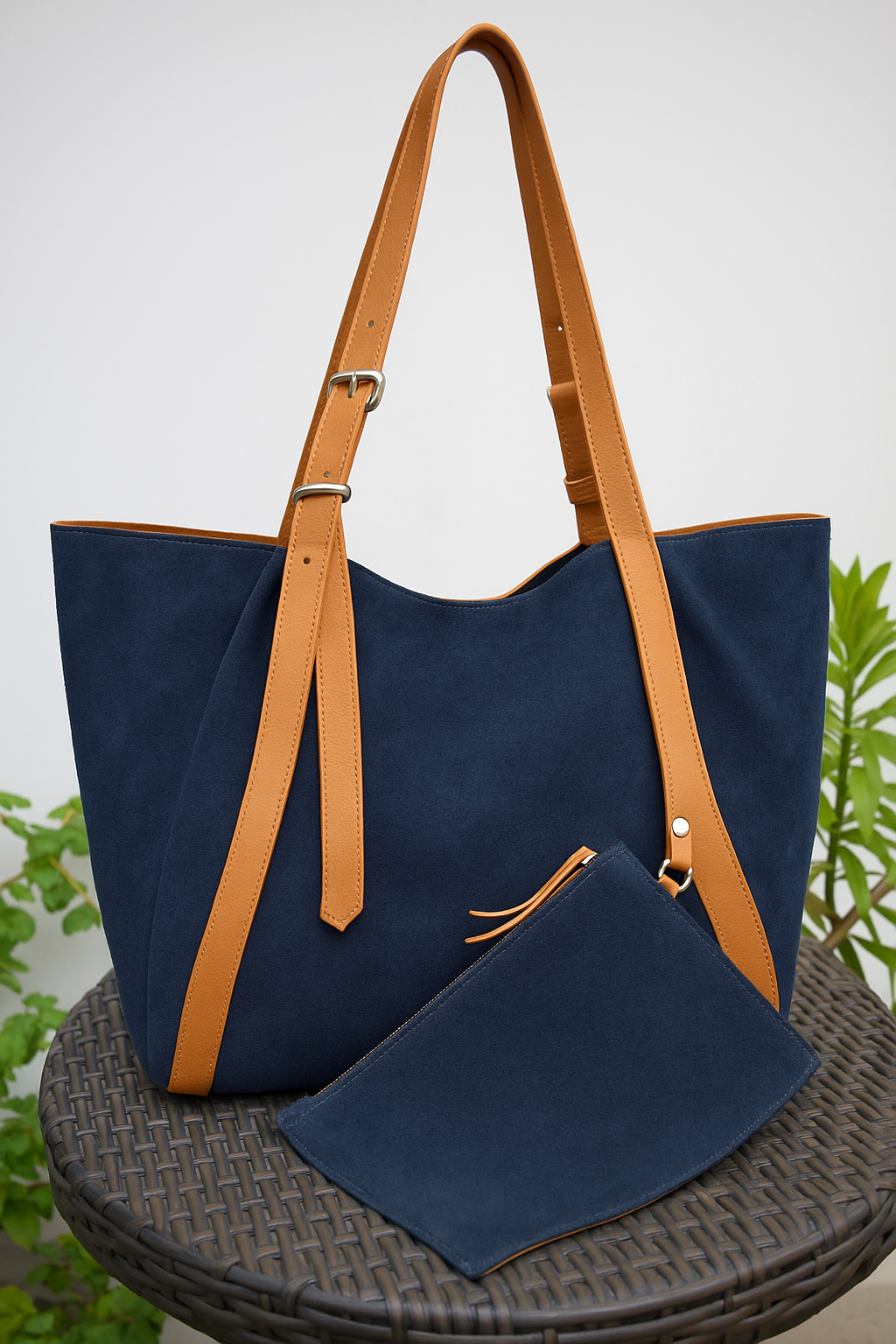 Amber Sun Suede Tote