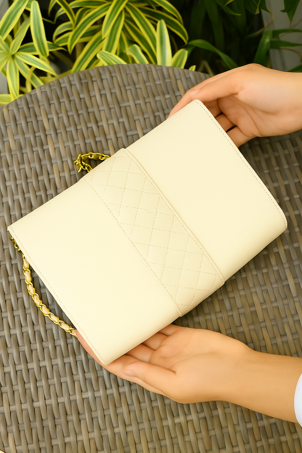 Petal Bow Leather Bag