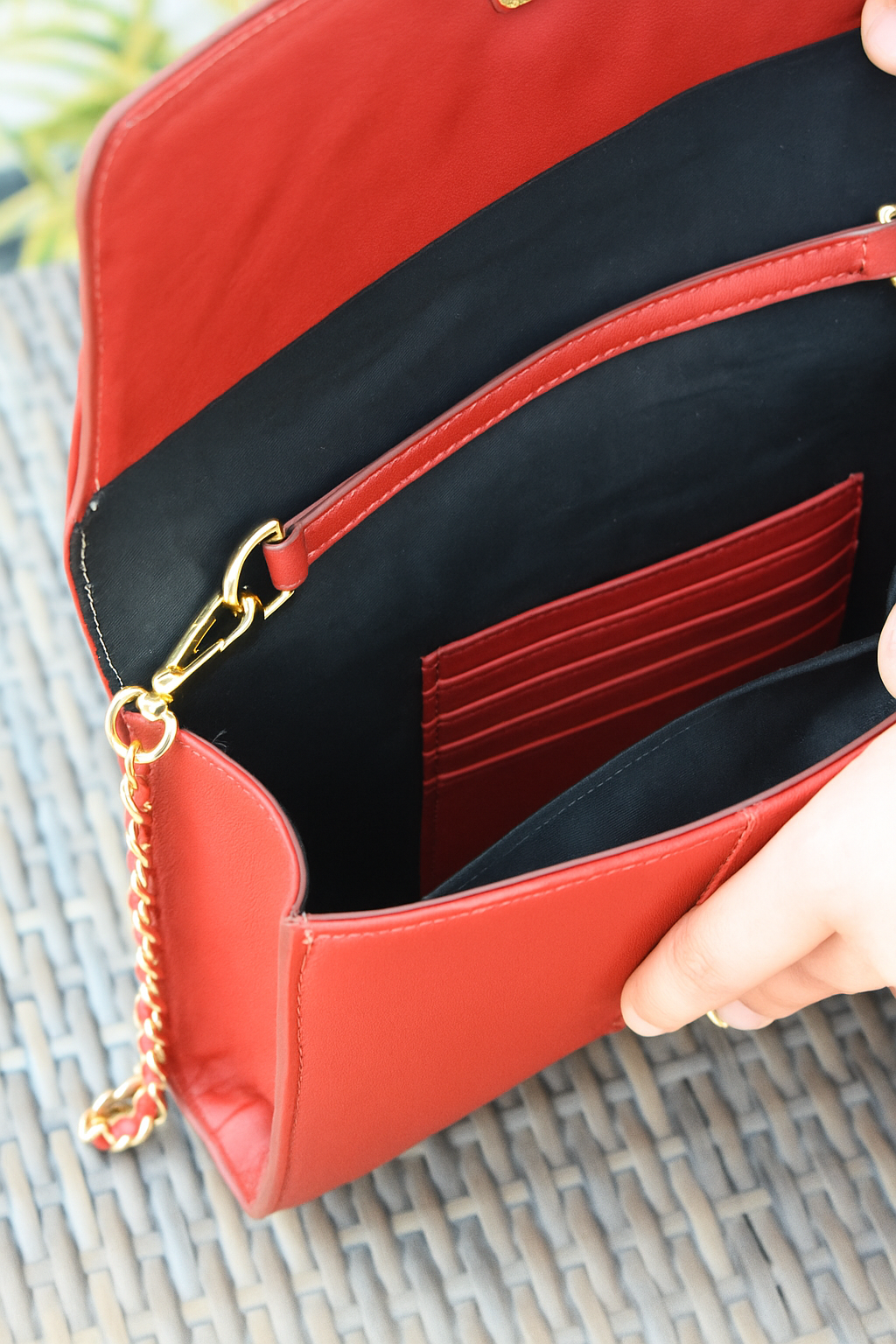 Petal Bow Leather Bag