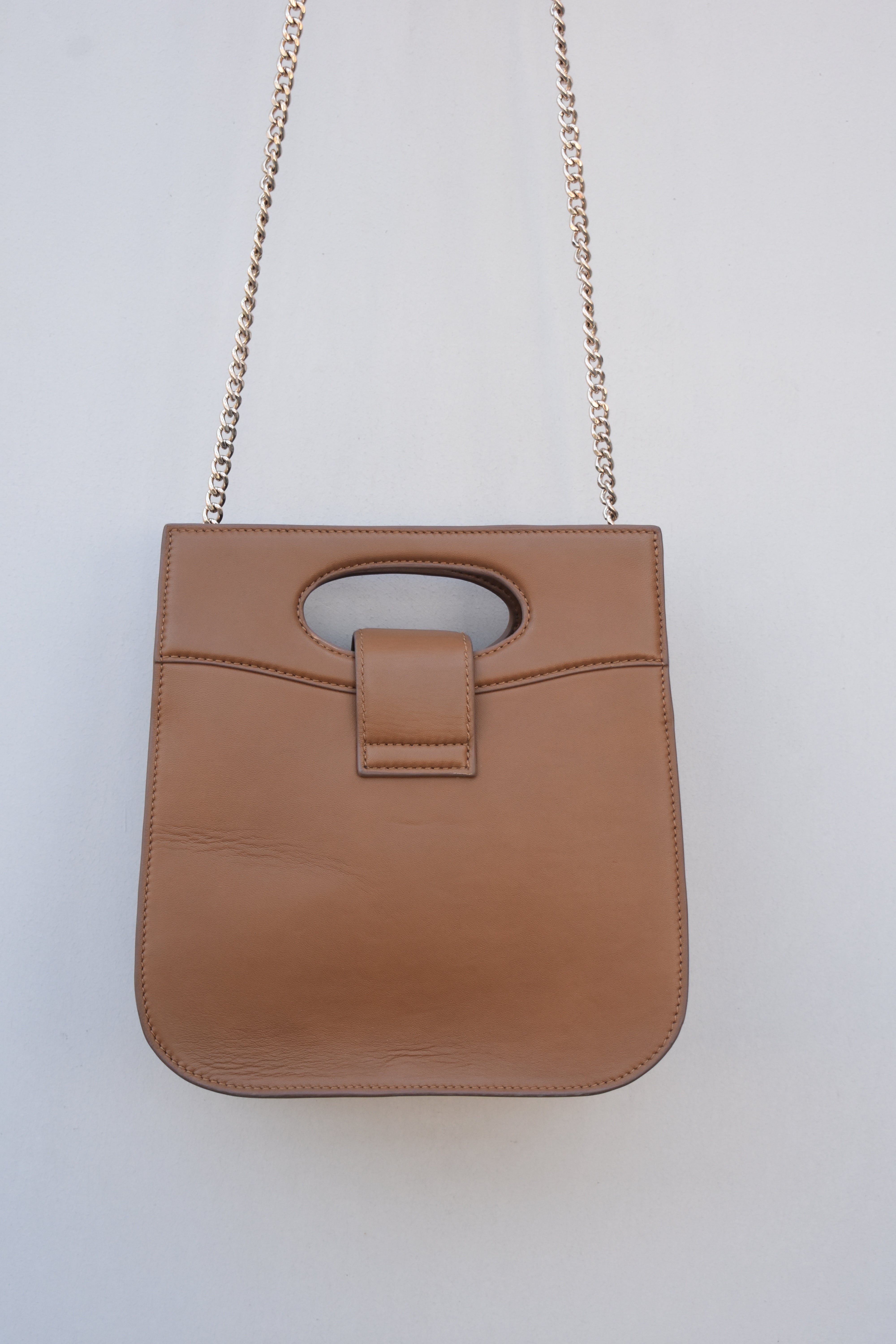Regal Chain Leather Handbag