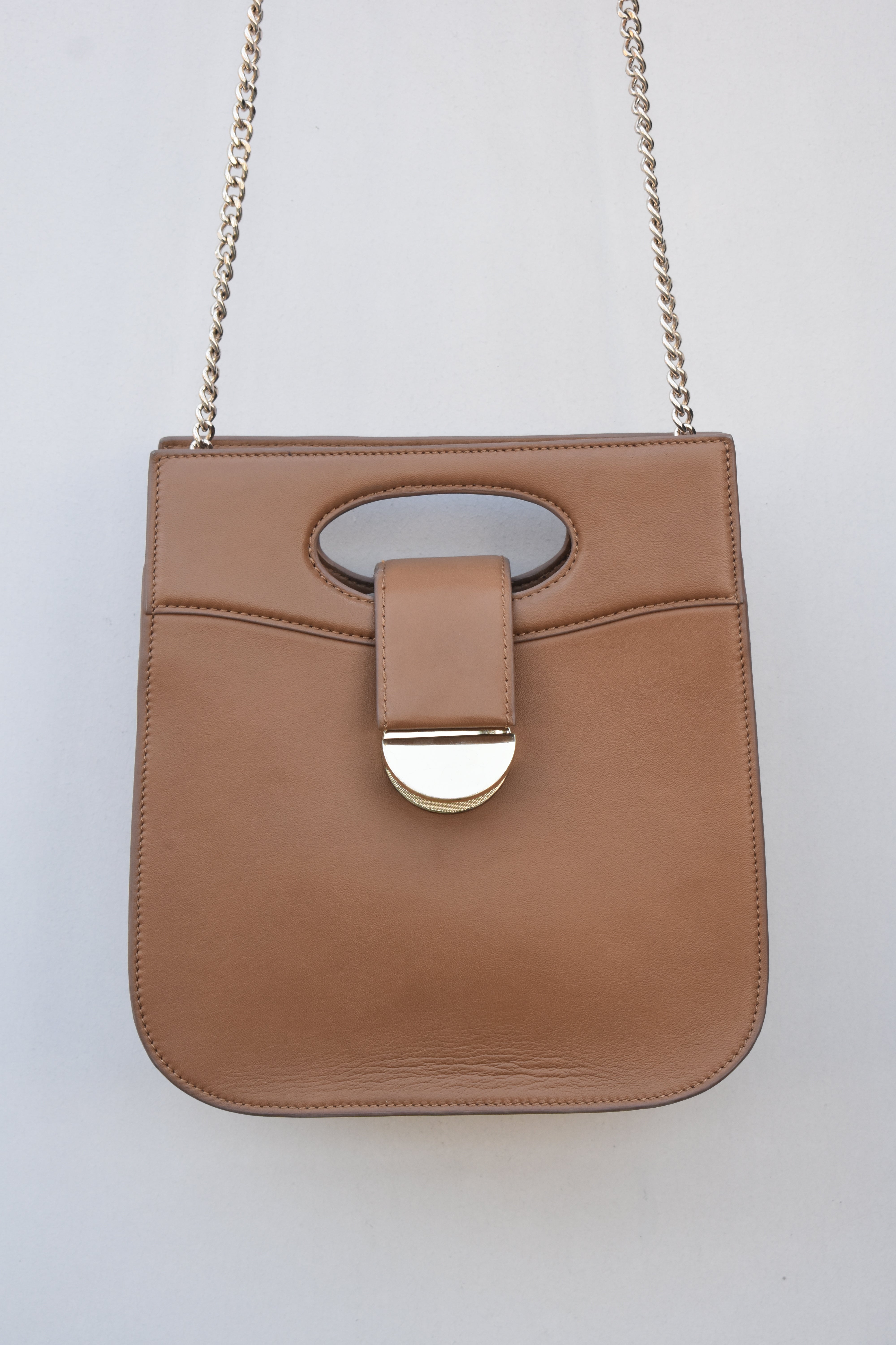 Regal Chain Leather Handbag
