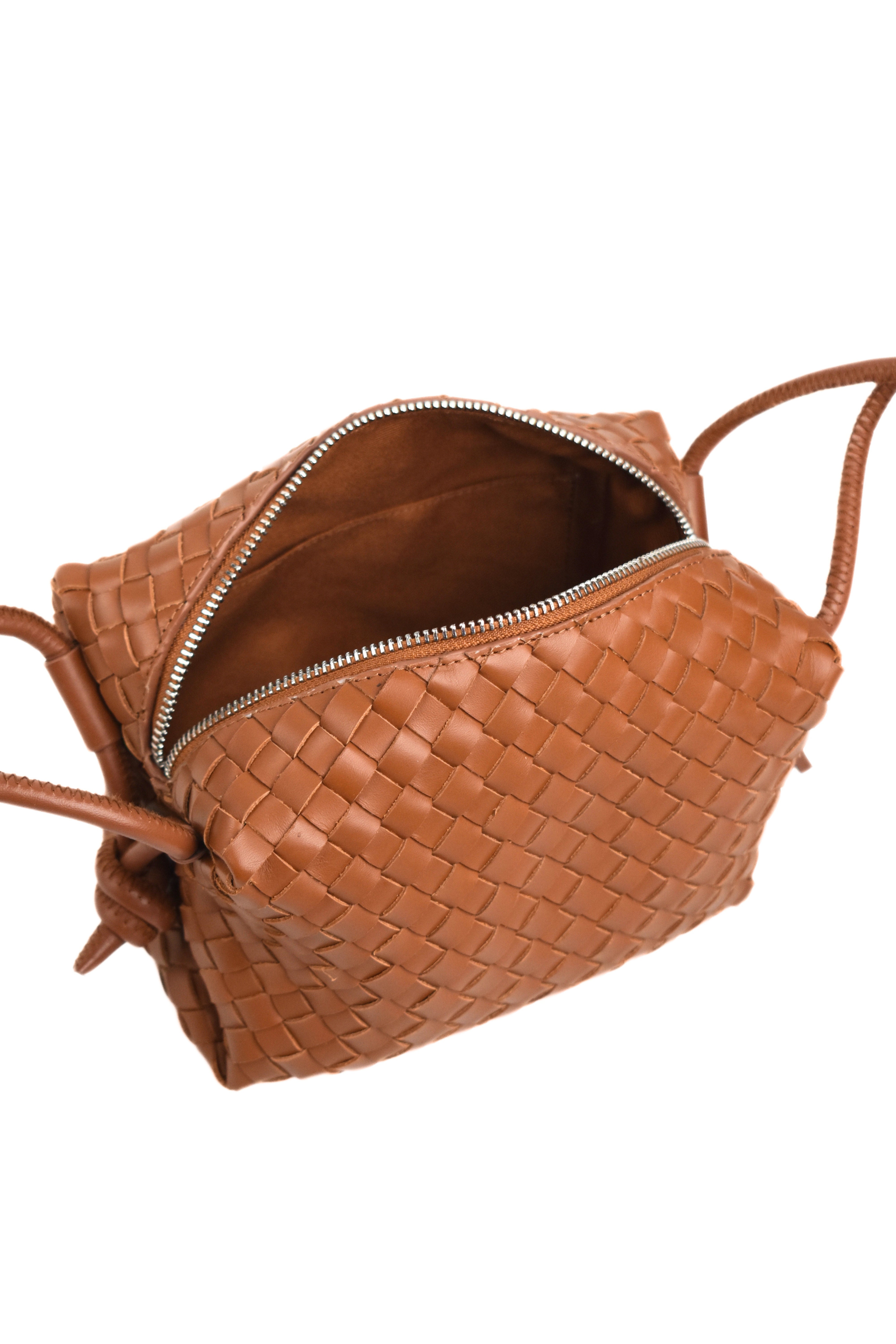 Woven Knot Shoulder Bag
