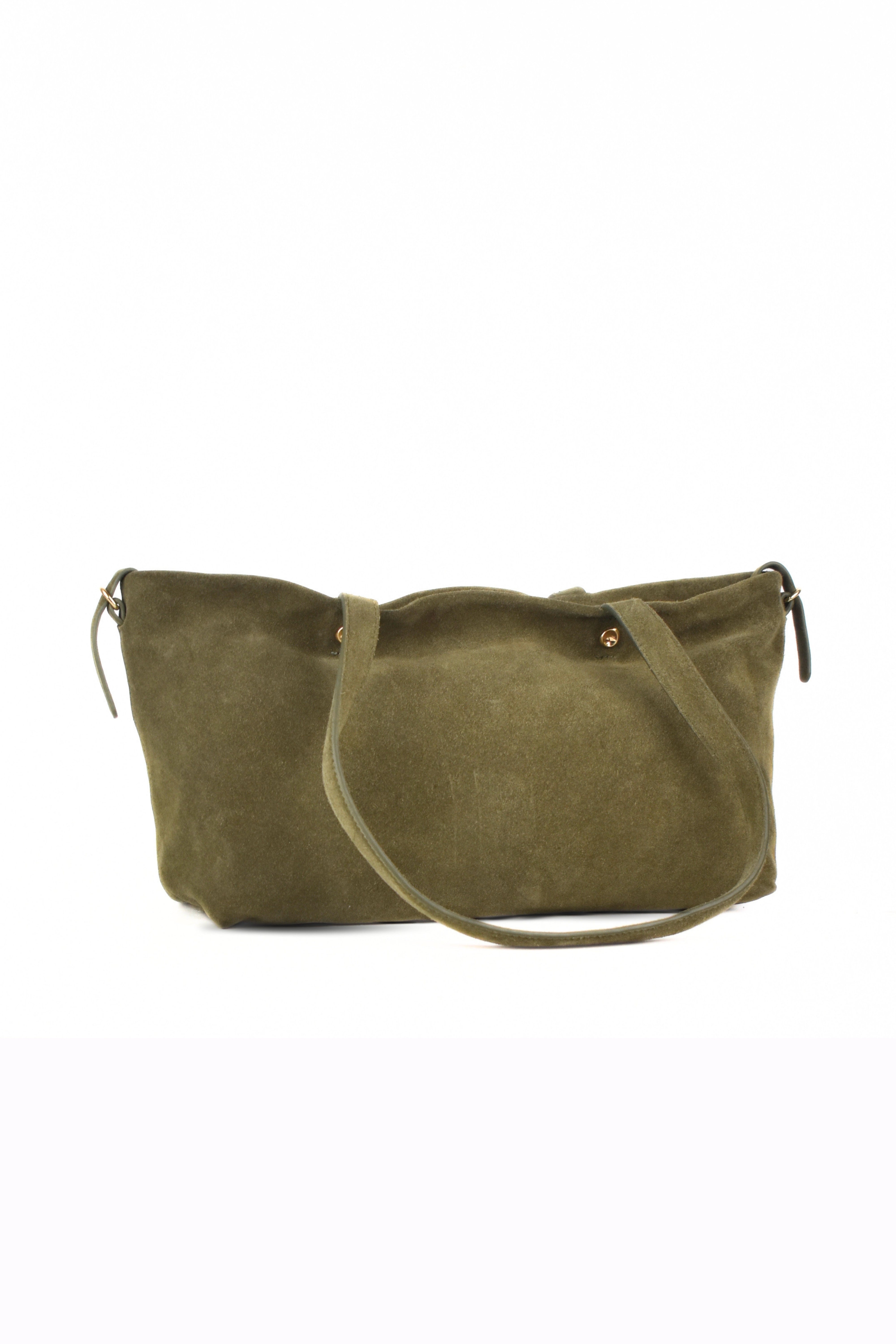Moss Suede Tote Bag